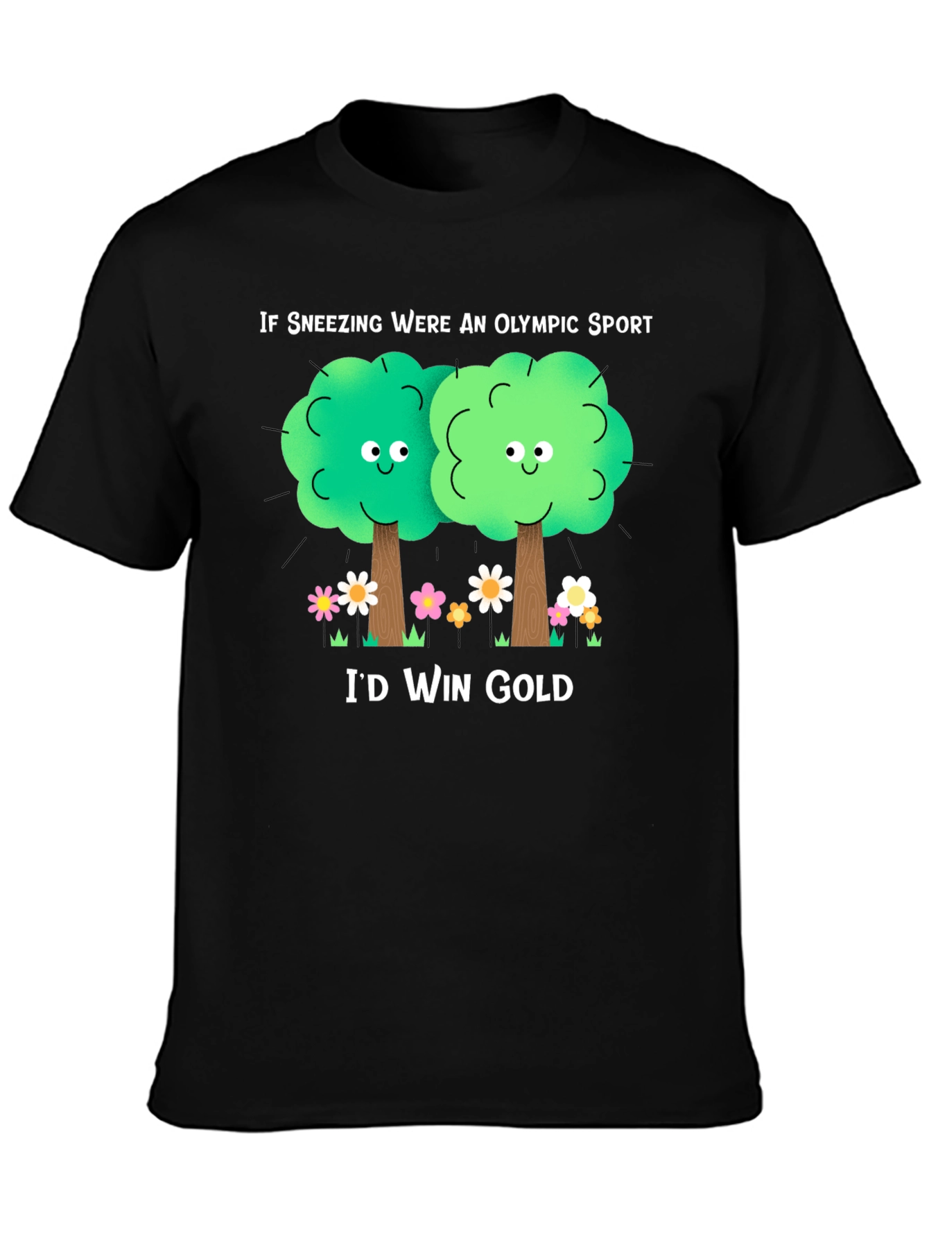 Funny Allergy Season T-Shirt: If Sneezing Olympic Sport