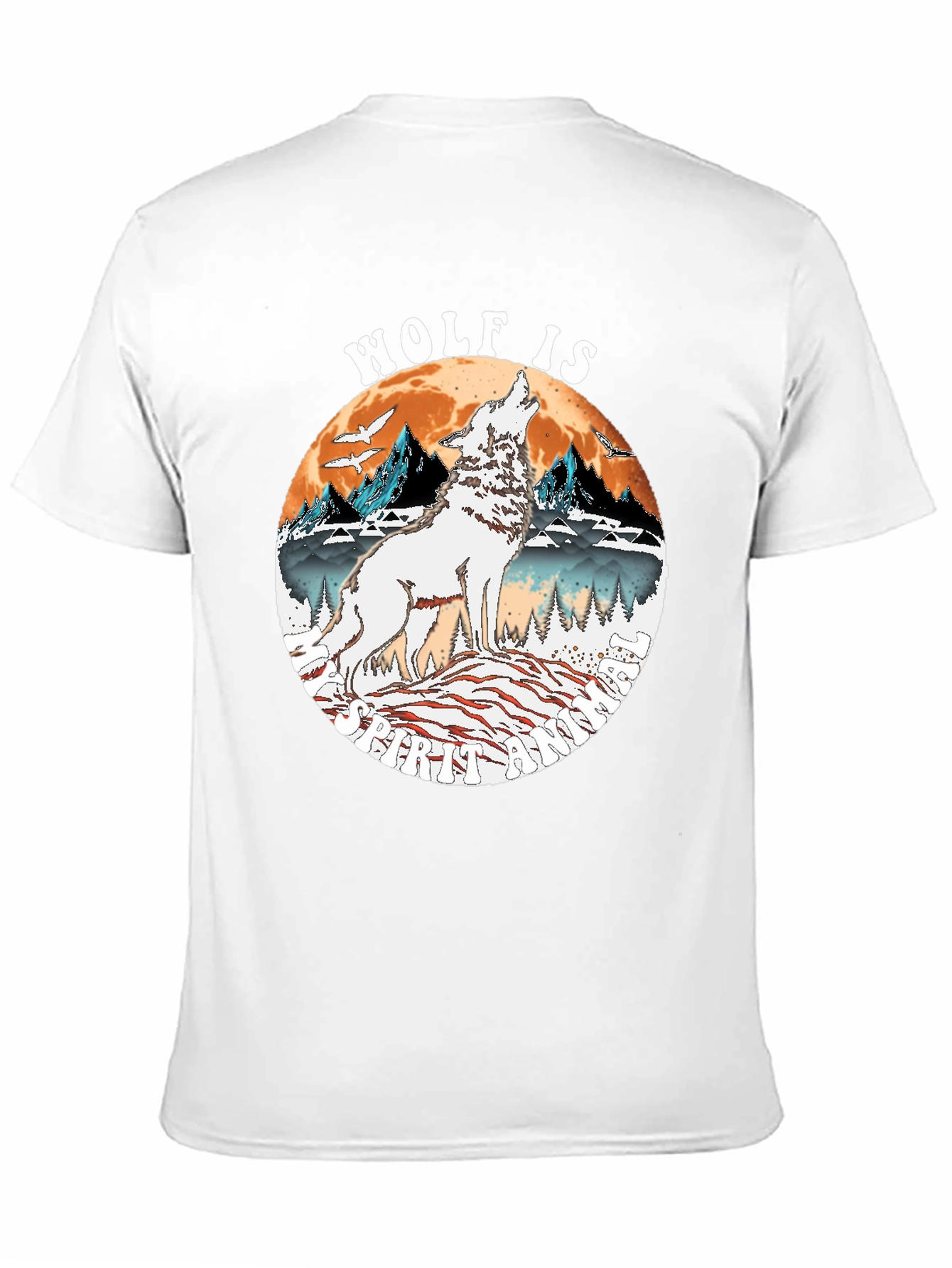 Wolf Moon Graphic Tee - Unisex Black T-Shirt
