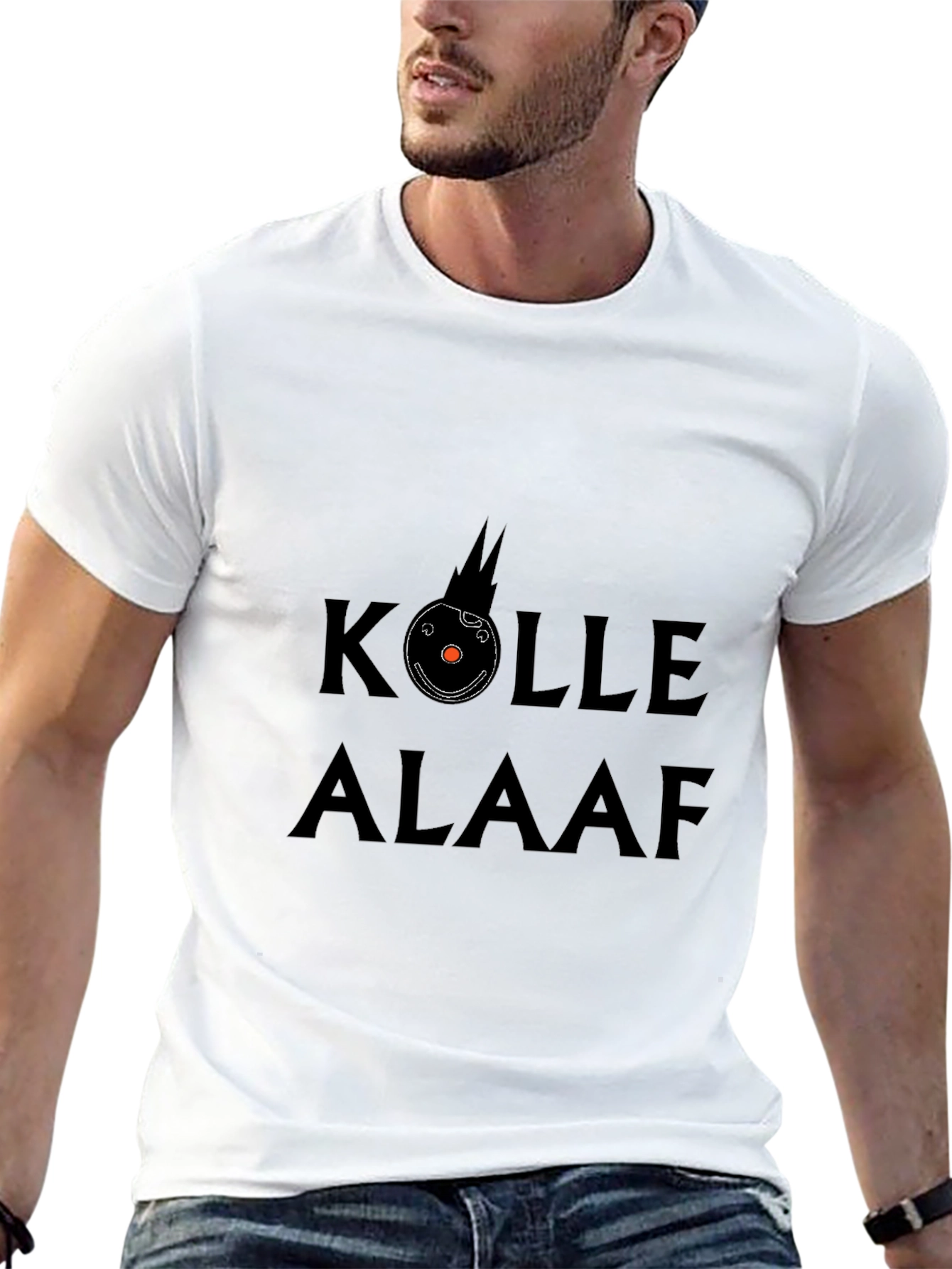 Kolle Alaaf Graphic Print Black T-Shirt