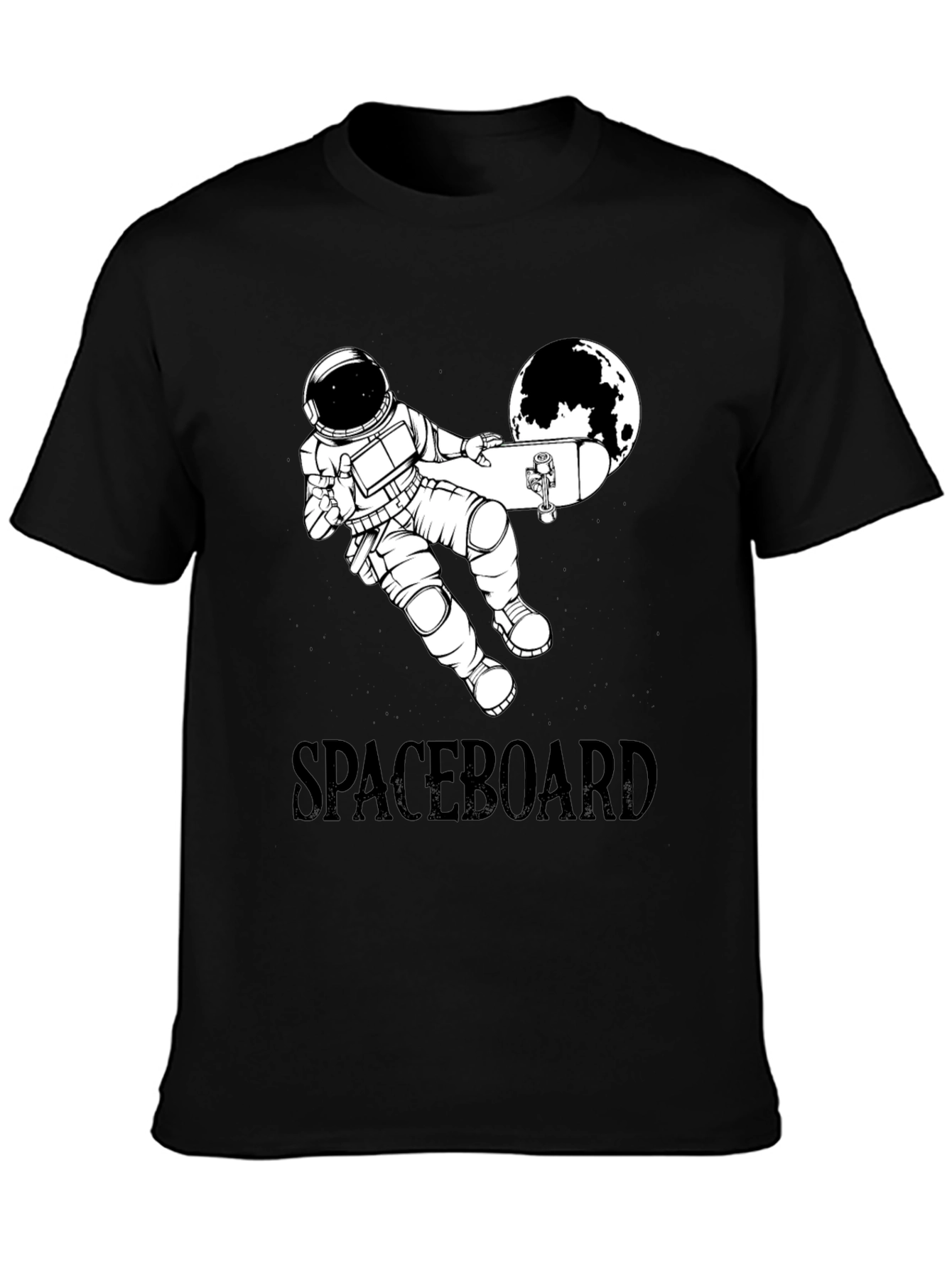 Spaceboard T-Shirt - Astronaut Skateboard Design