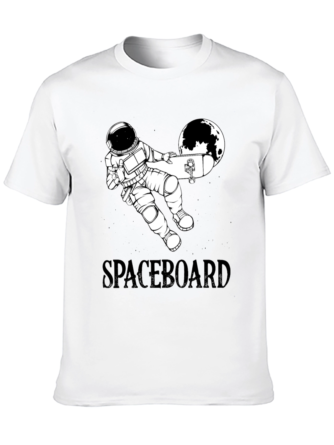 Spaceboard T-Shirt - Astronaut Skateboard Design