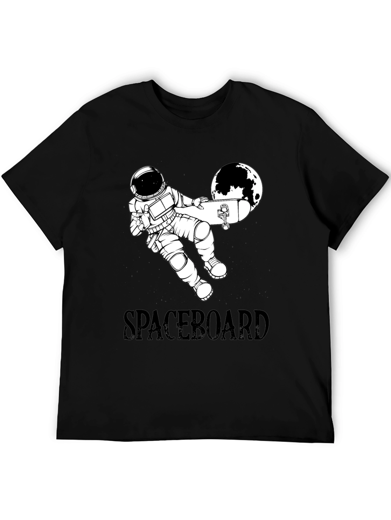 Spaceboard T-Shirt - Astronaut Skateboard Design