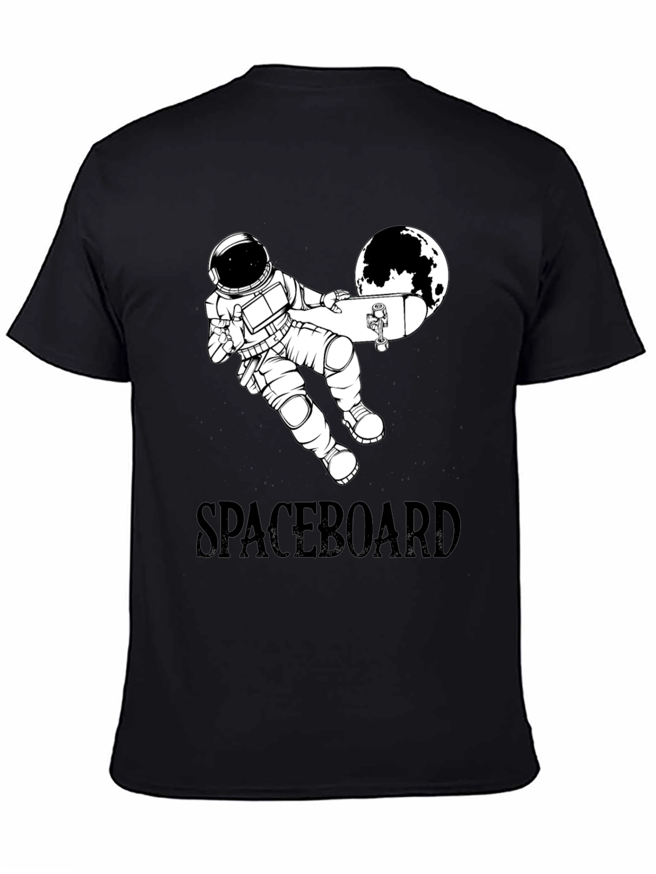 Spaceboard T-Shirt - Astronaut Skateboard Design