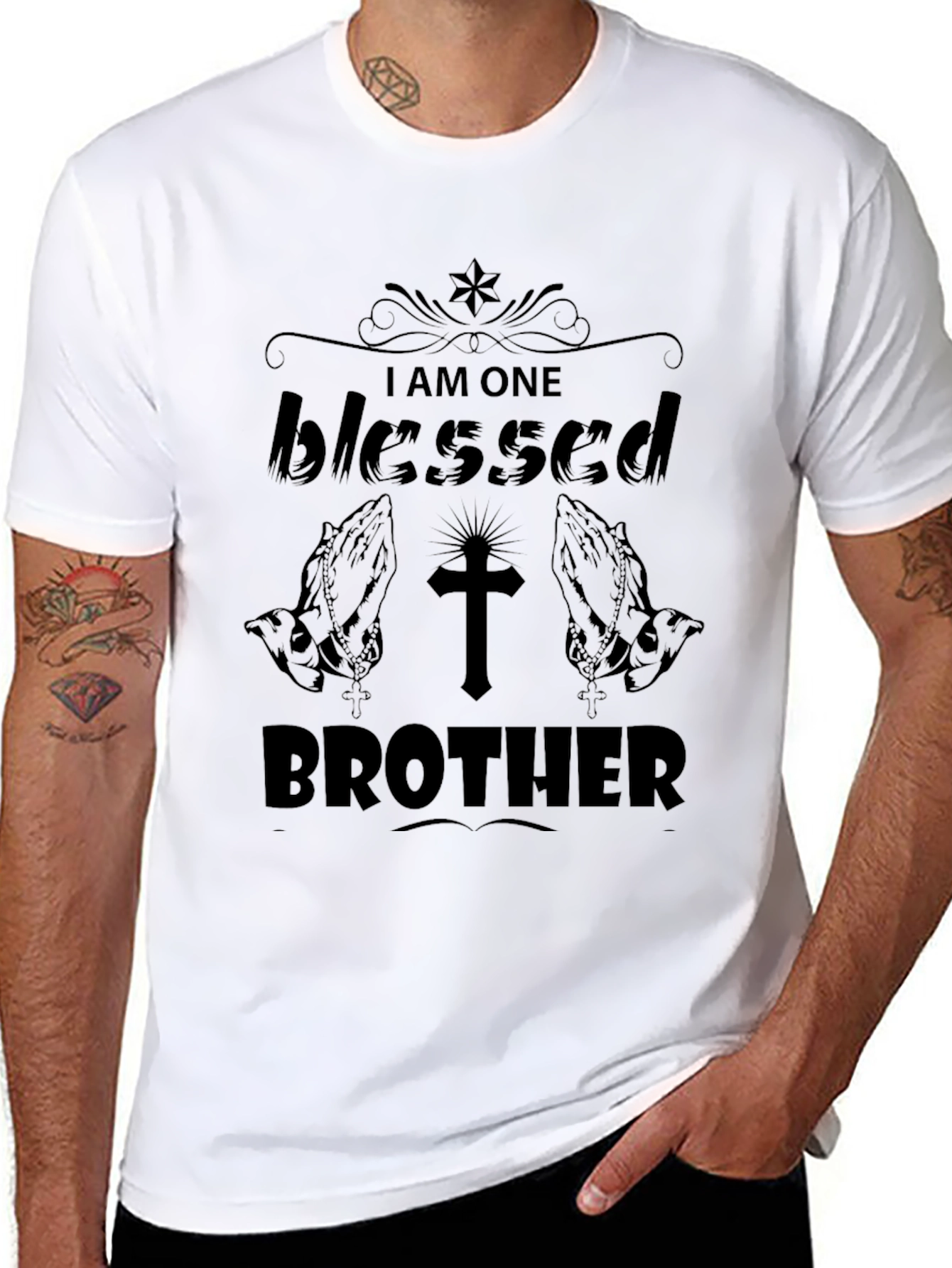 Blessed Brother Black T-Shirt