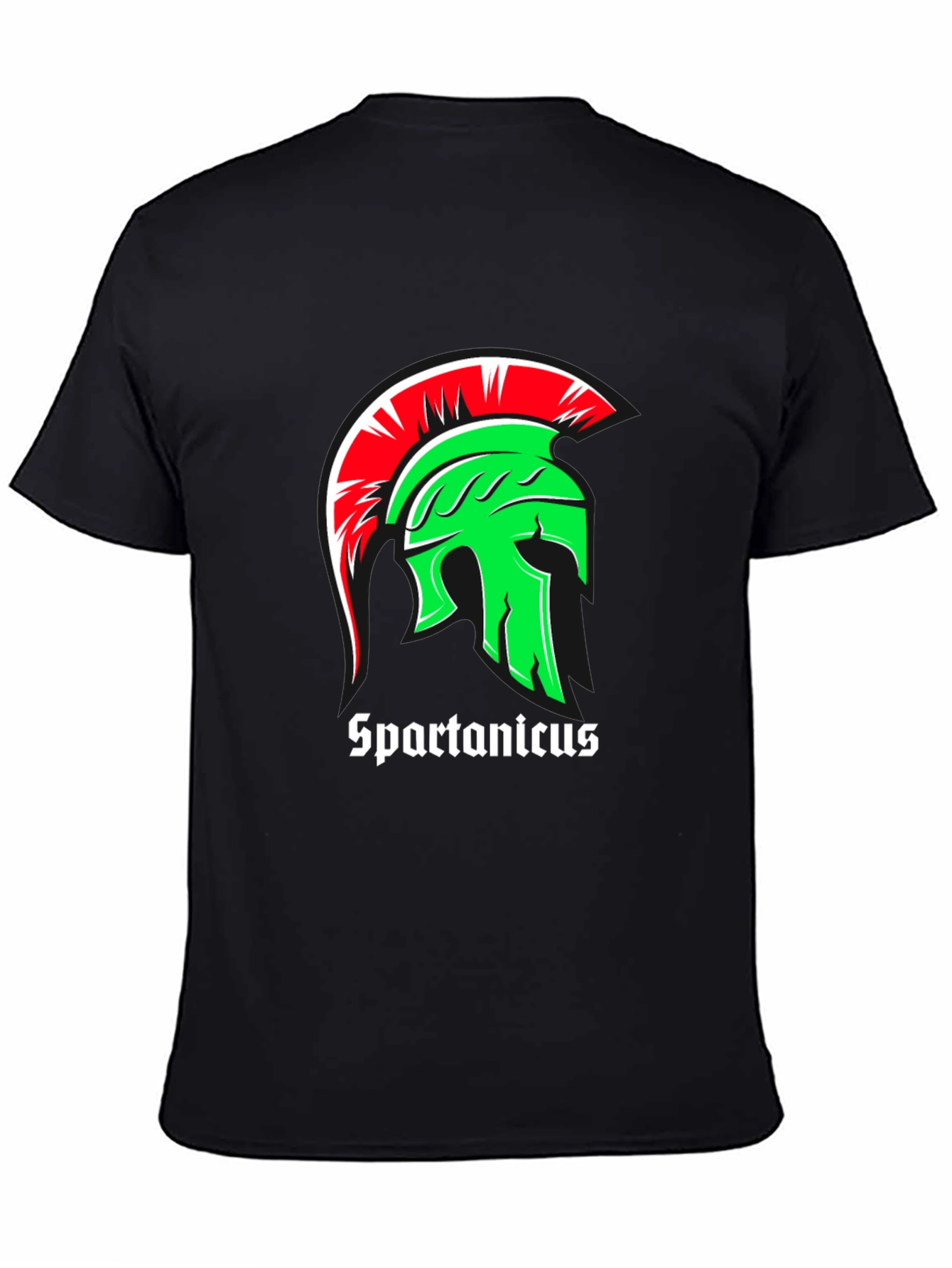 Spartanicus Helmet Graphic Black T-Shirt