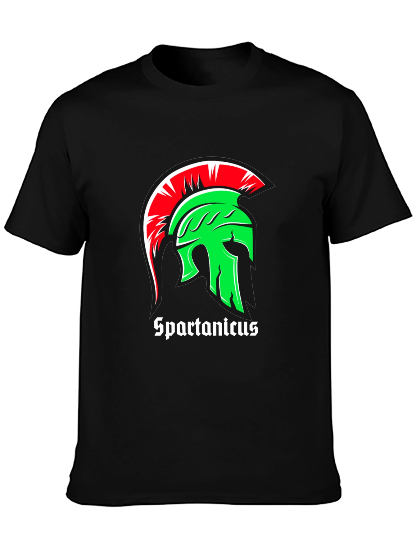 Spartanicus Helmet Graphic Black T-Shirt