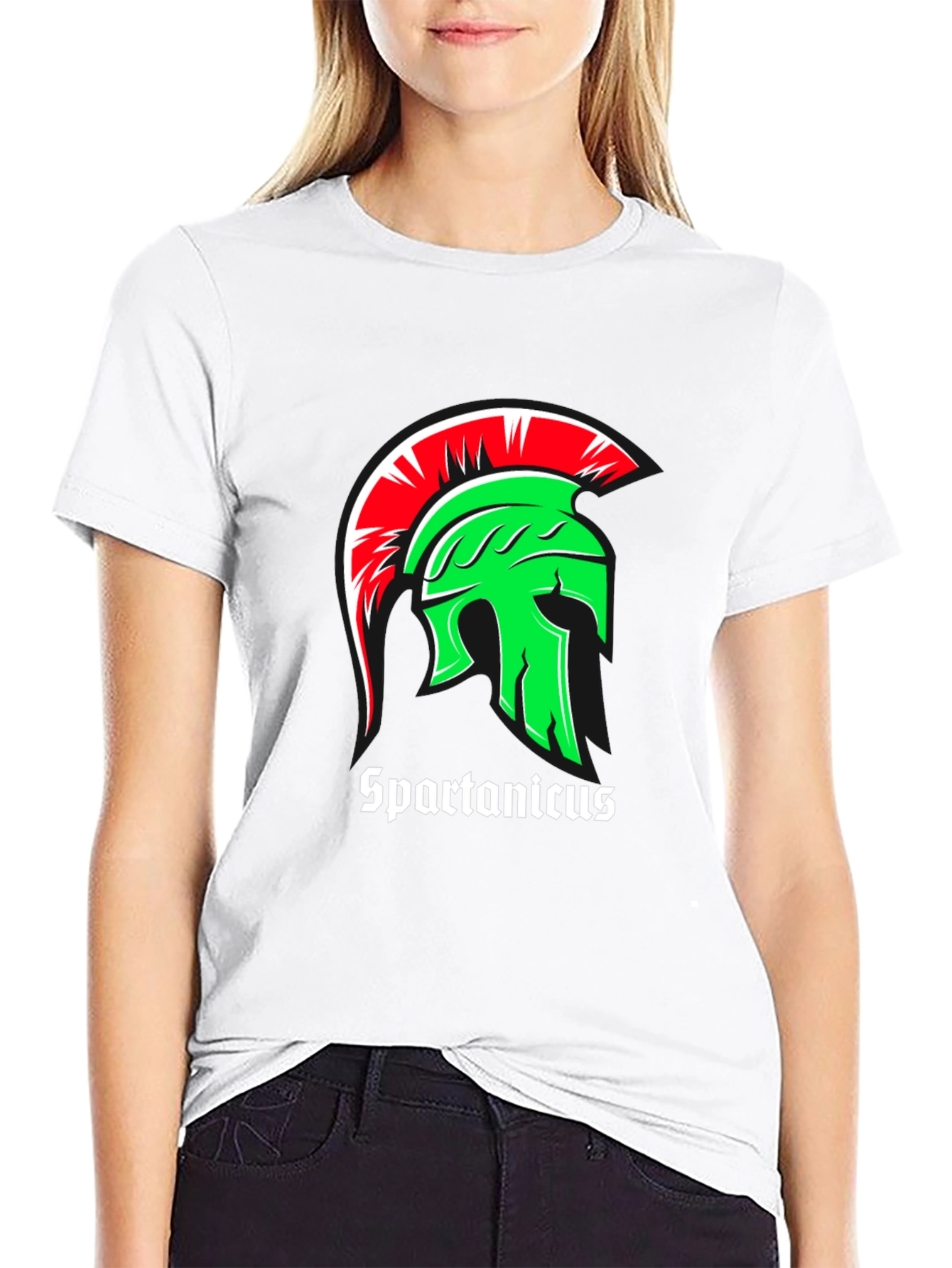 Spartanicus Helmet Graphic Black T-Shirt