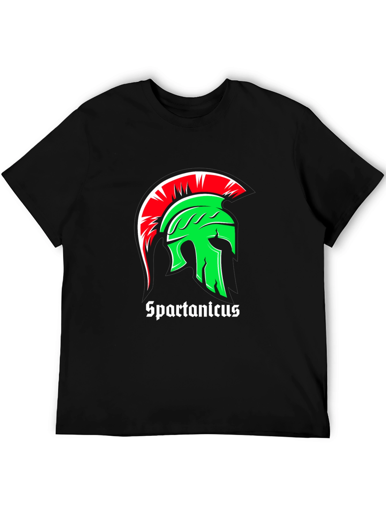 Spartanicus Helmet Graphic Black T-Shirt