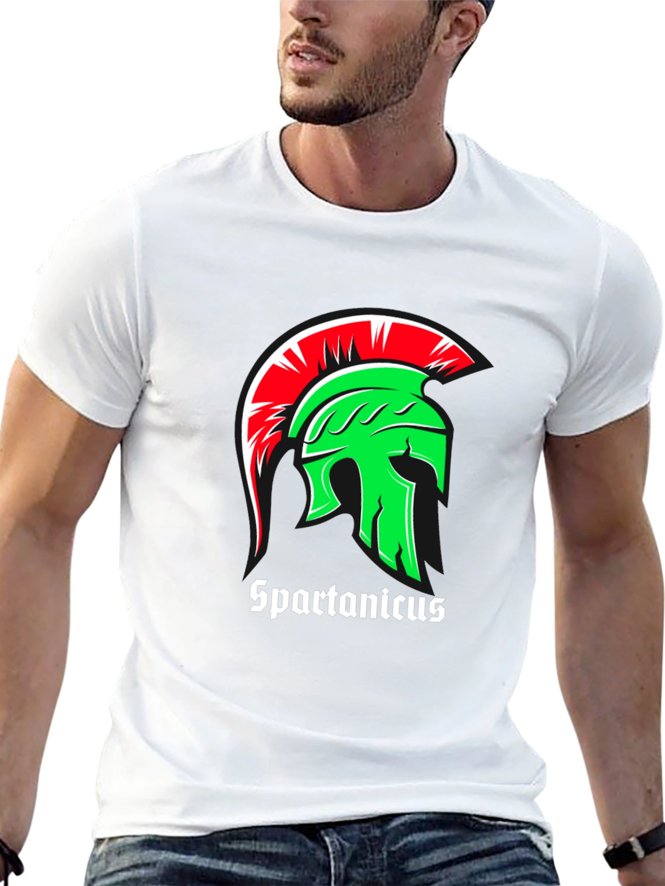 Spartanicus Helmet Graphic Black T-Shirt