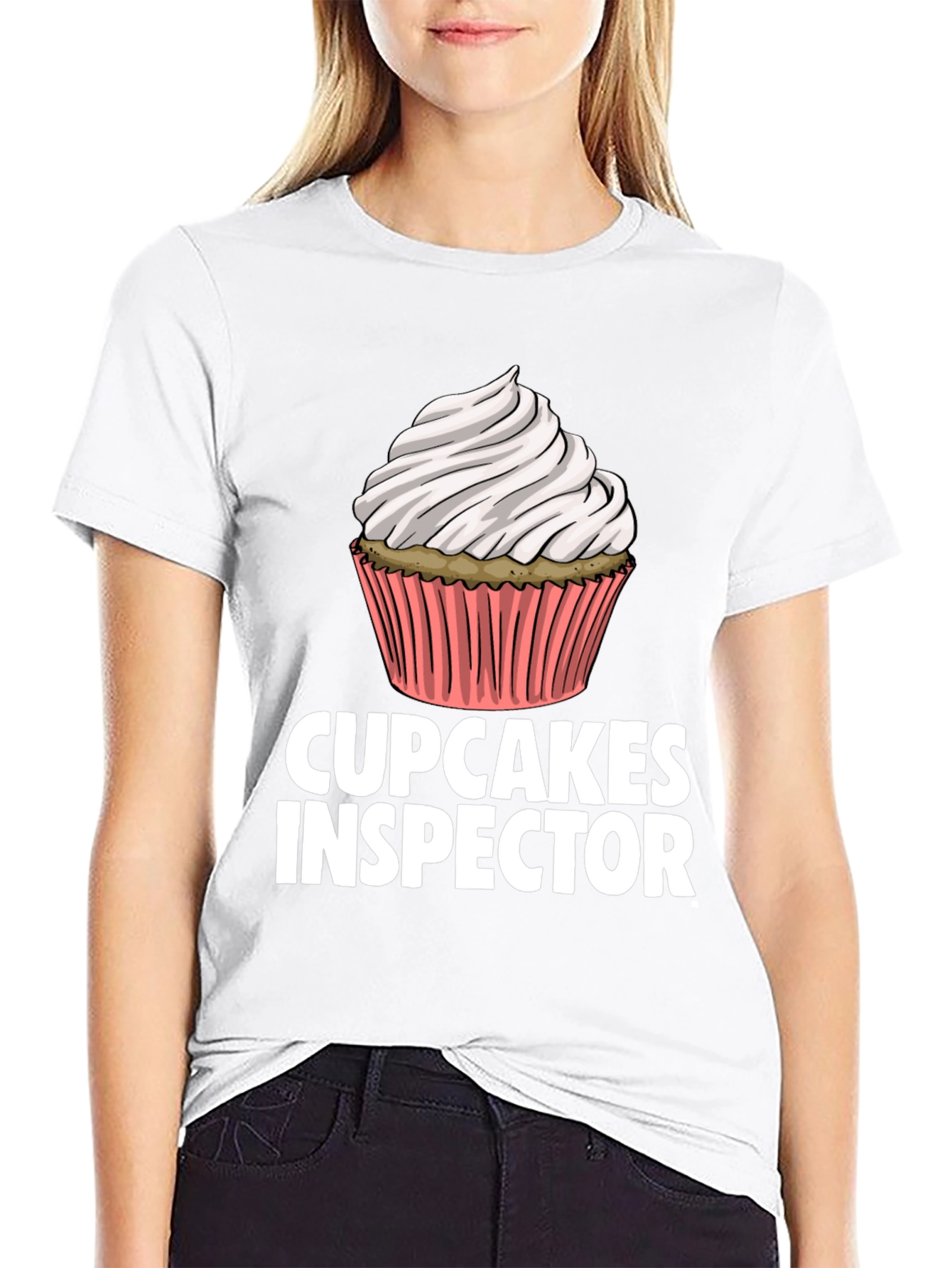 Cupcakes Inspector Funny Graphic T-Shirt