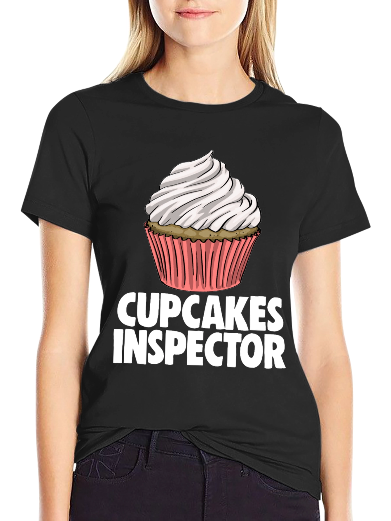 Cupcakes Inspector Funny Graphic T-Shirt