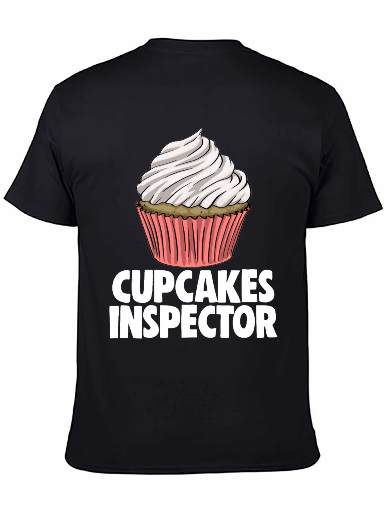 Cupcakes Inspector Funny Graphic T-Shirt