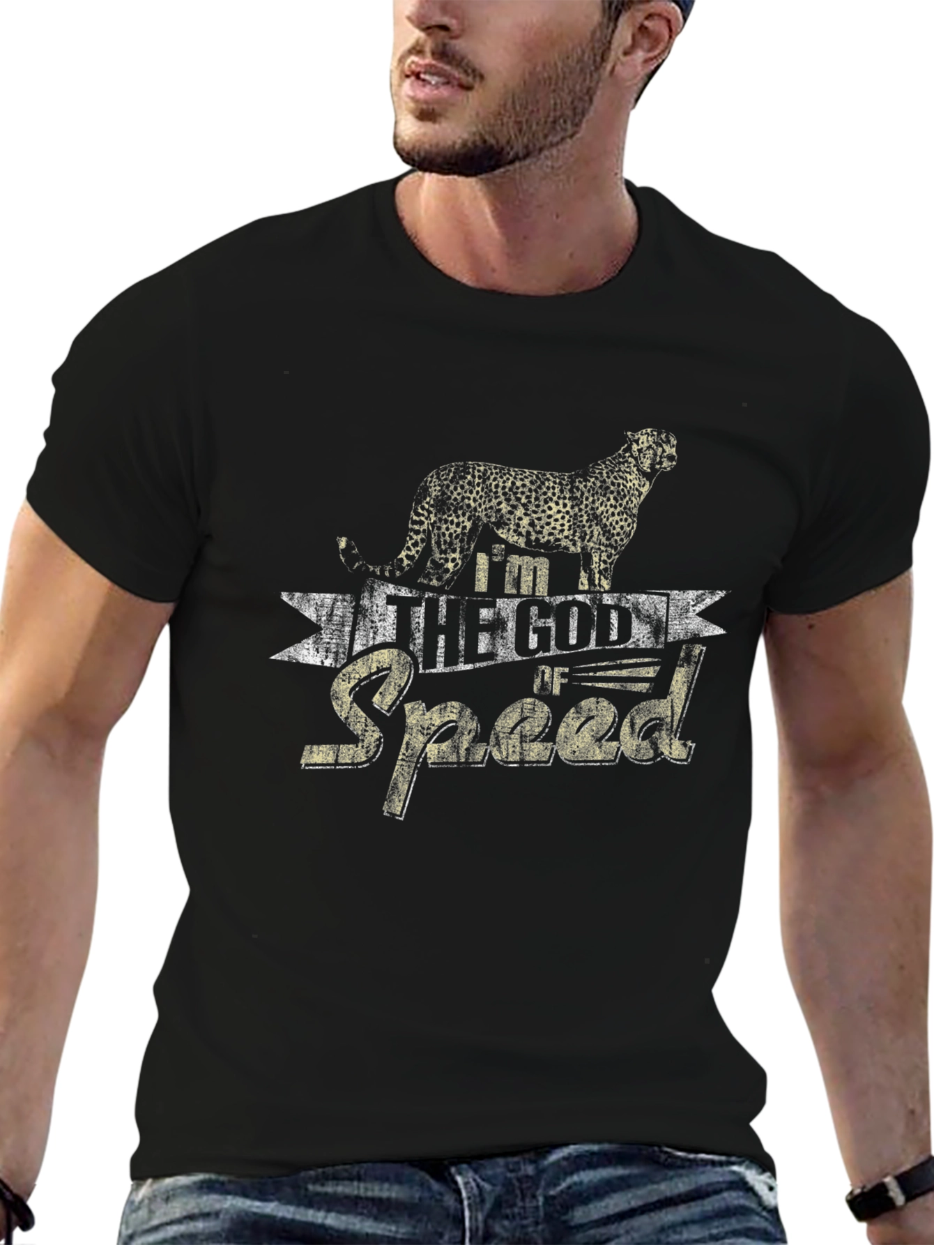 Im the God of Speed Cheetah Graphic Tee