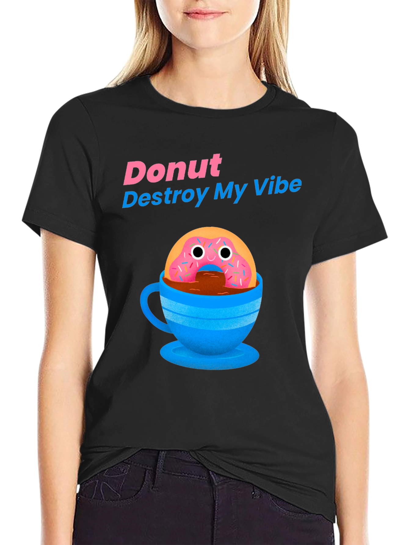 Donut Destroy My Vibe Graphic T-Shirt