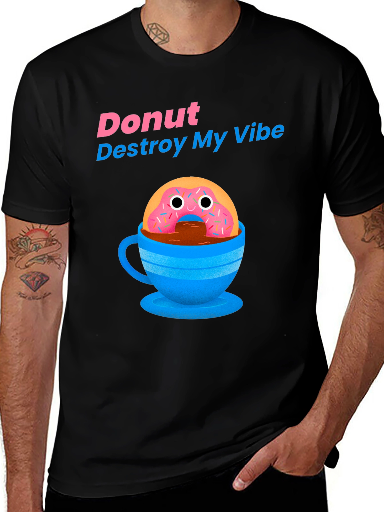 Donut Destroy My Vibe Graphic T-Shirt