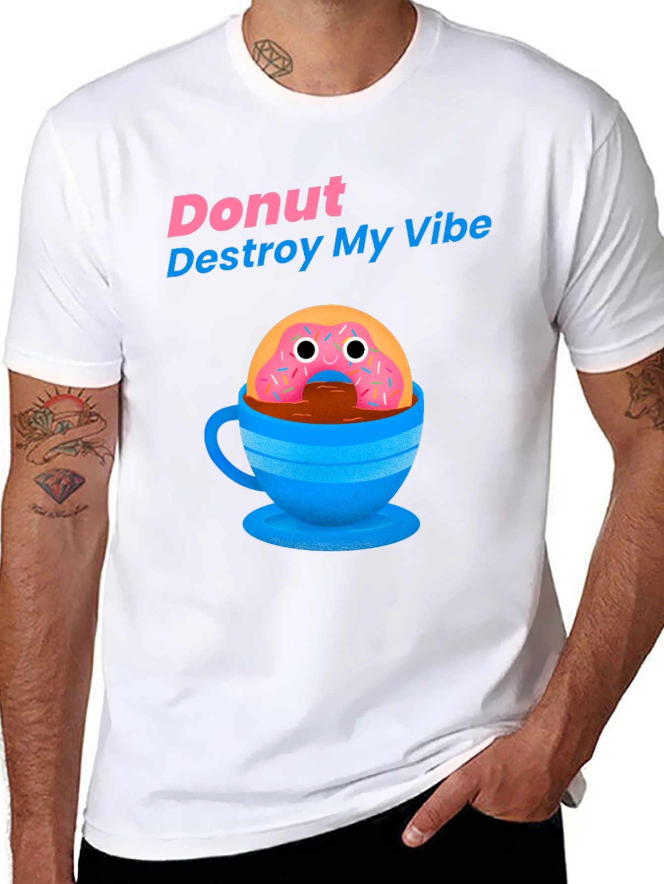 Donut Destroy My Vibe Graphic T-Shirt