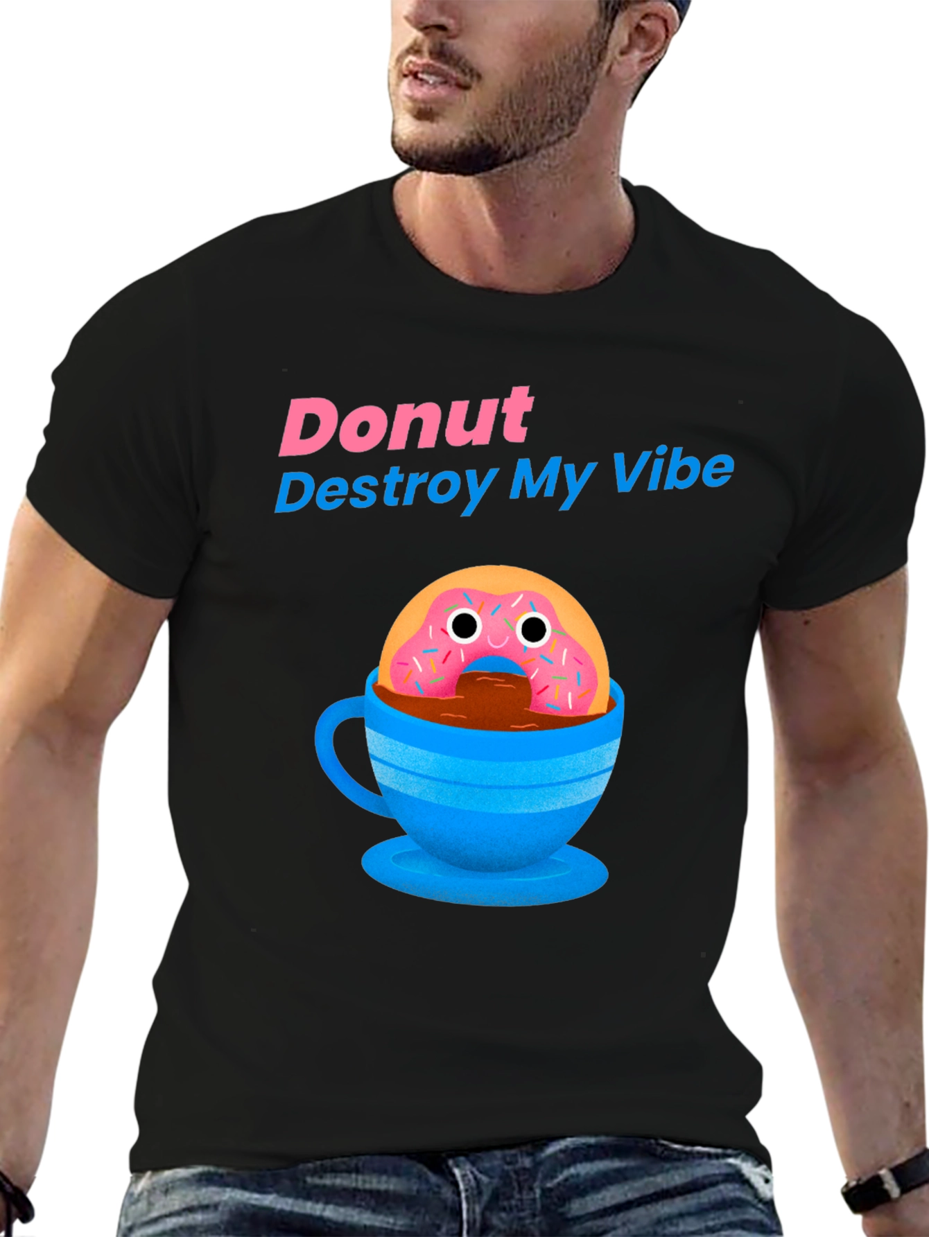 Donut Destroy My Vibe Graphic T-Shirt