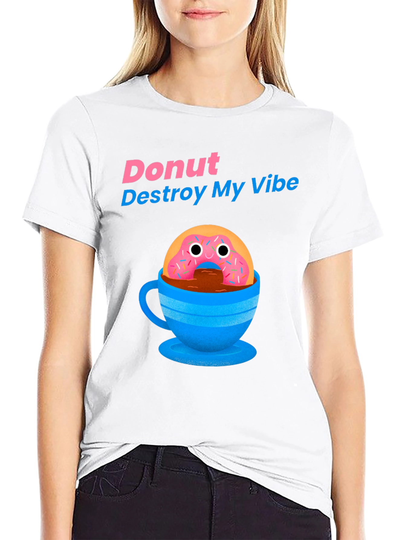 Donut Destroy My Vibe Graphic T-Shirt