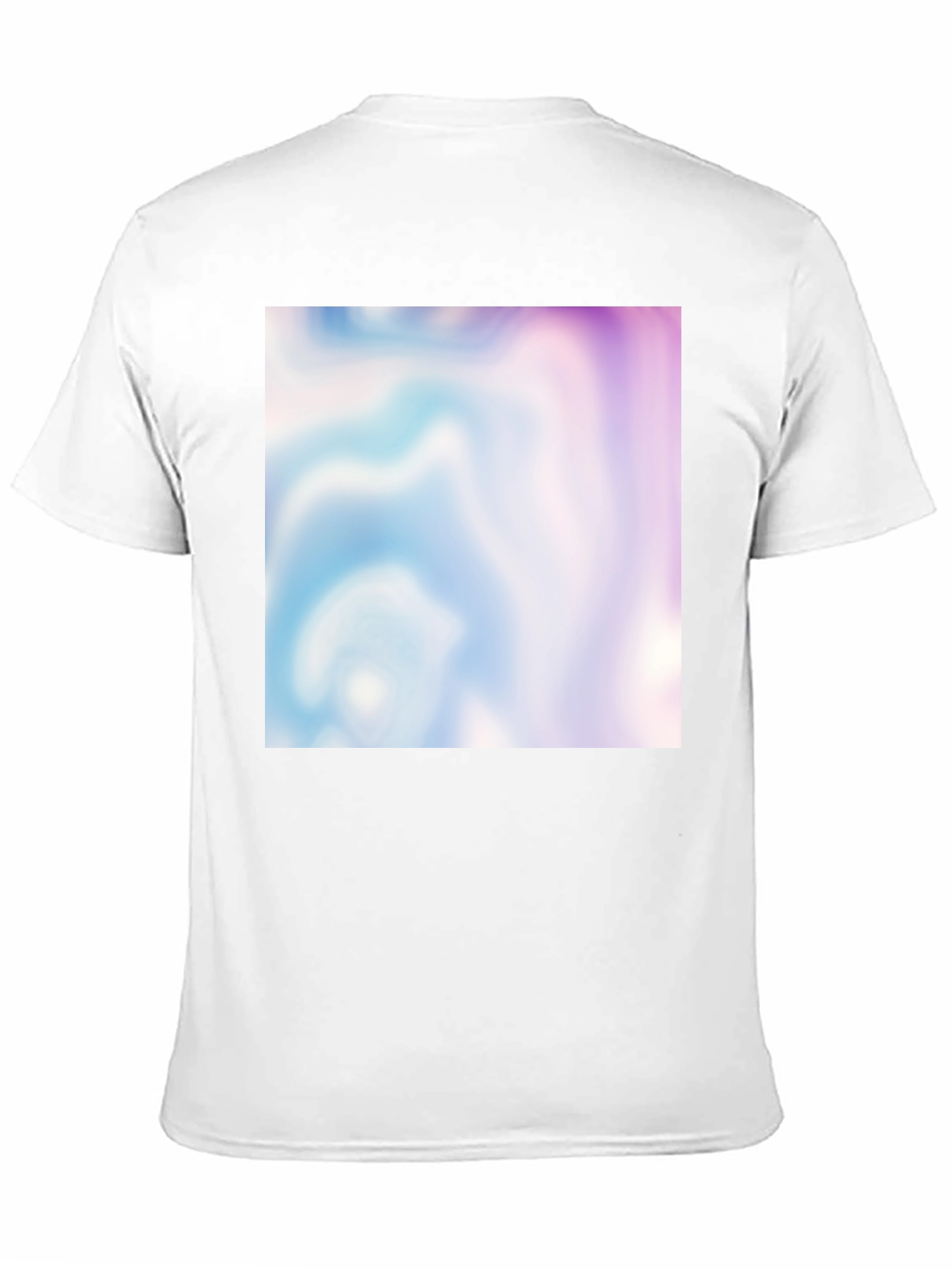 Trendy Abstract Swirl Graphic Tee - Black