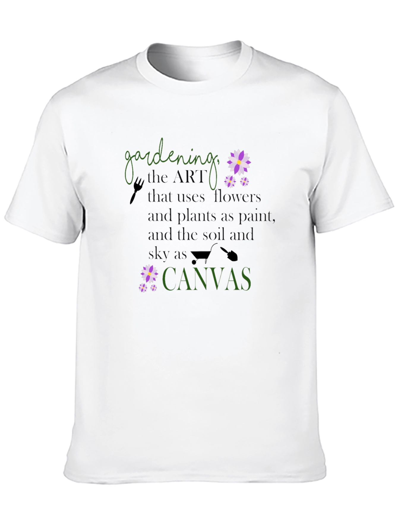 Gardening Art T-Shirt - Nature Lover Tee