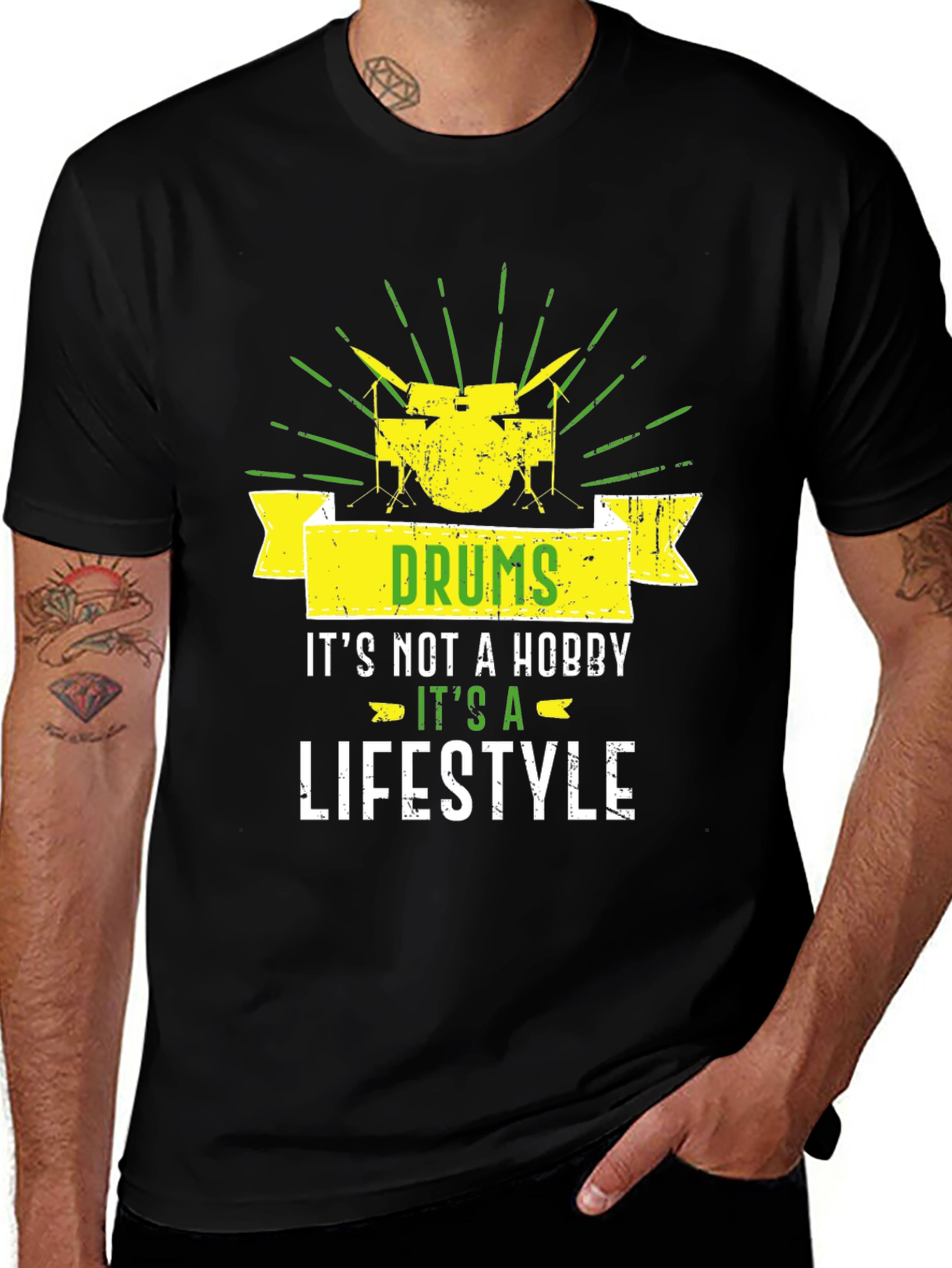 Drums Lifestyle Graphic Tee