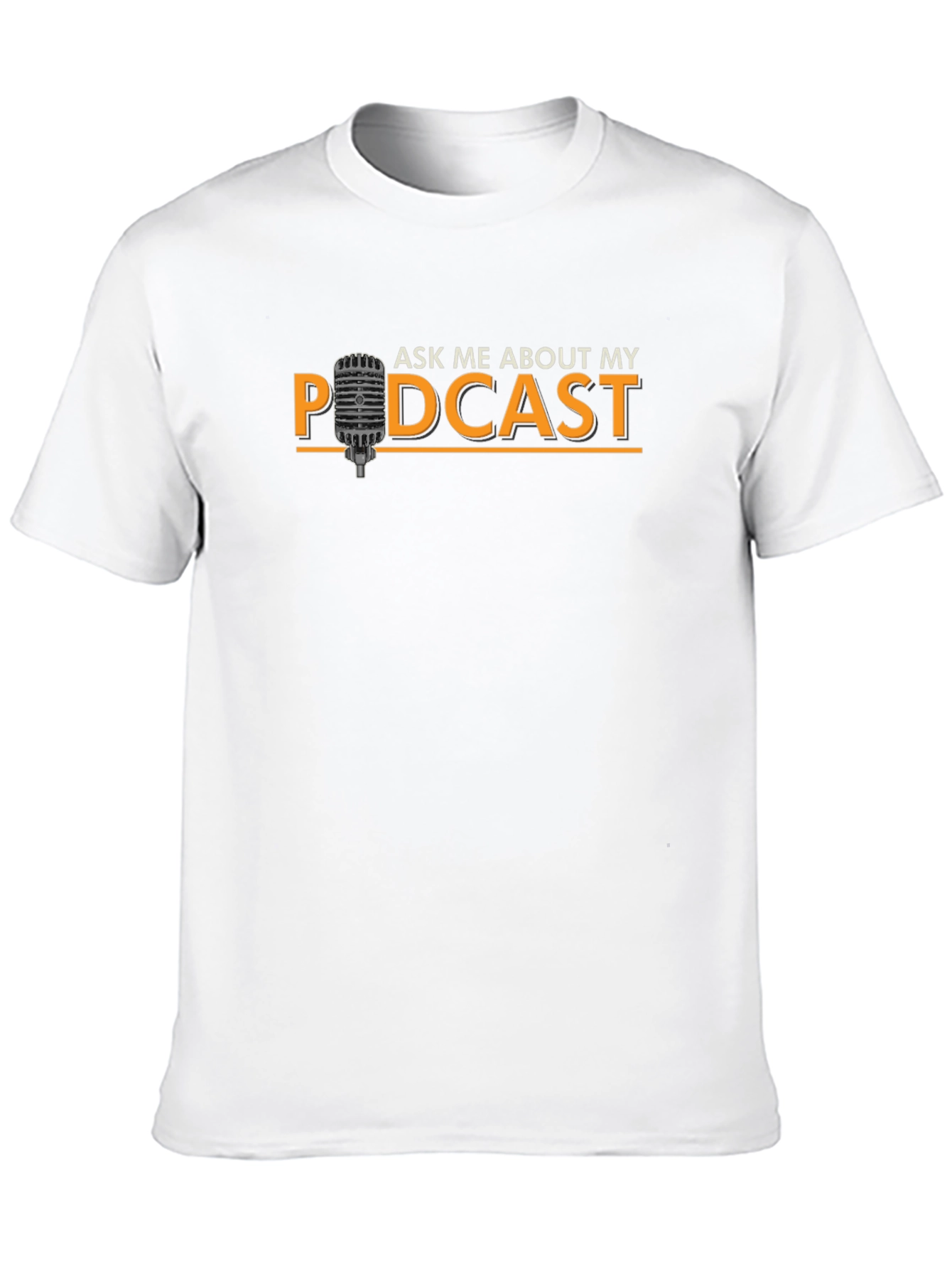 Ask Me About My Podcast Black T-Shirt