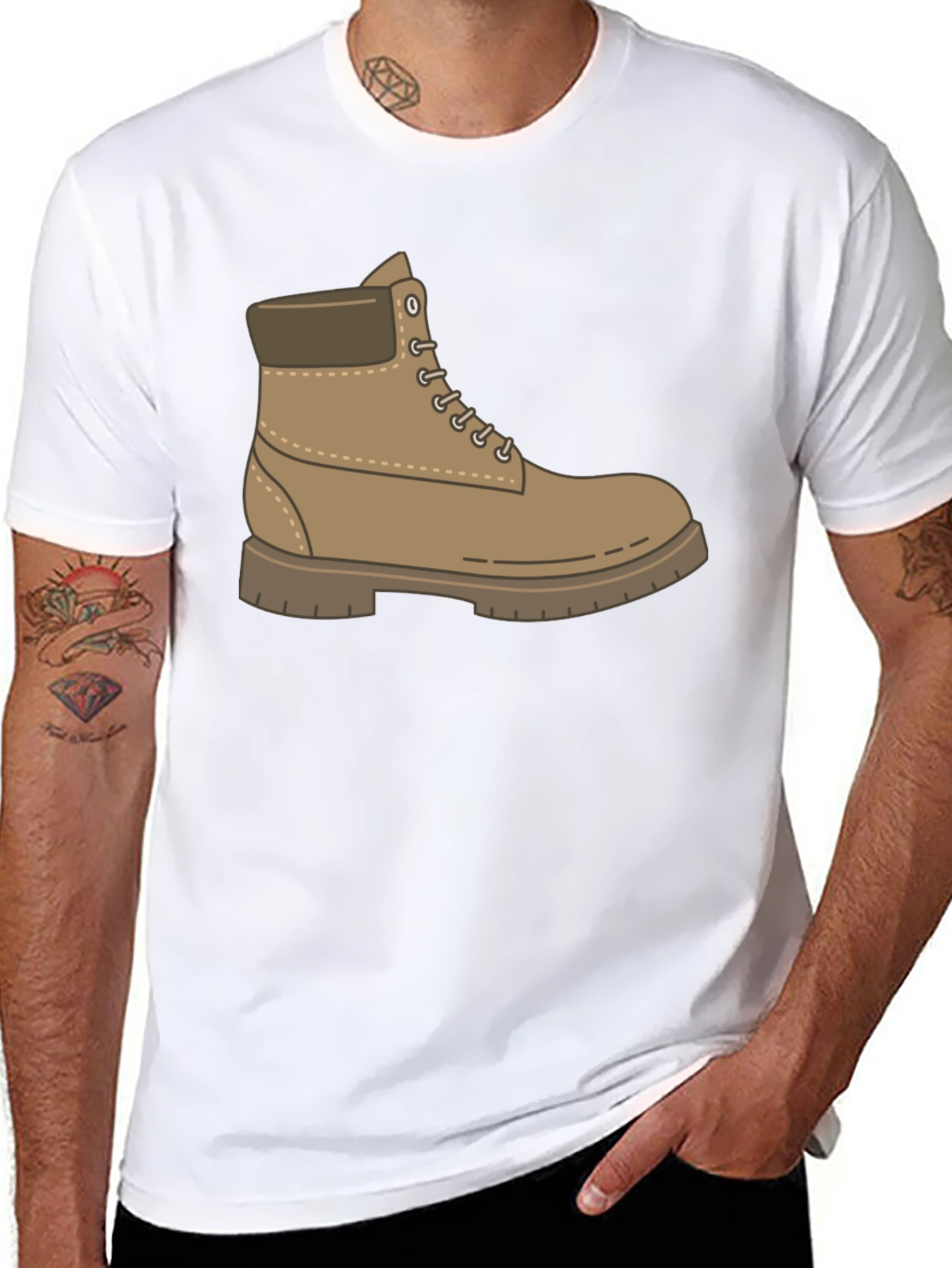 Boot Graphic Tee - Stylish Casual Wear