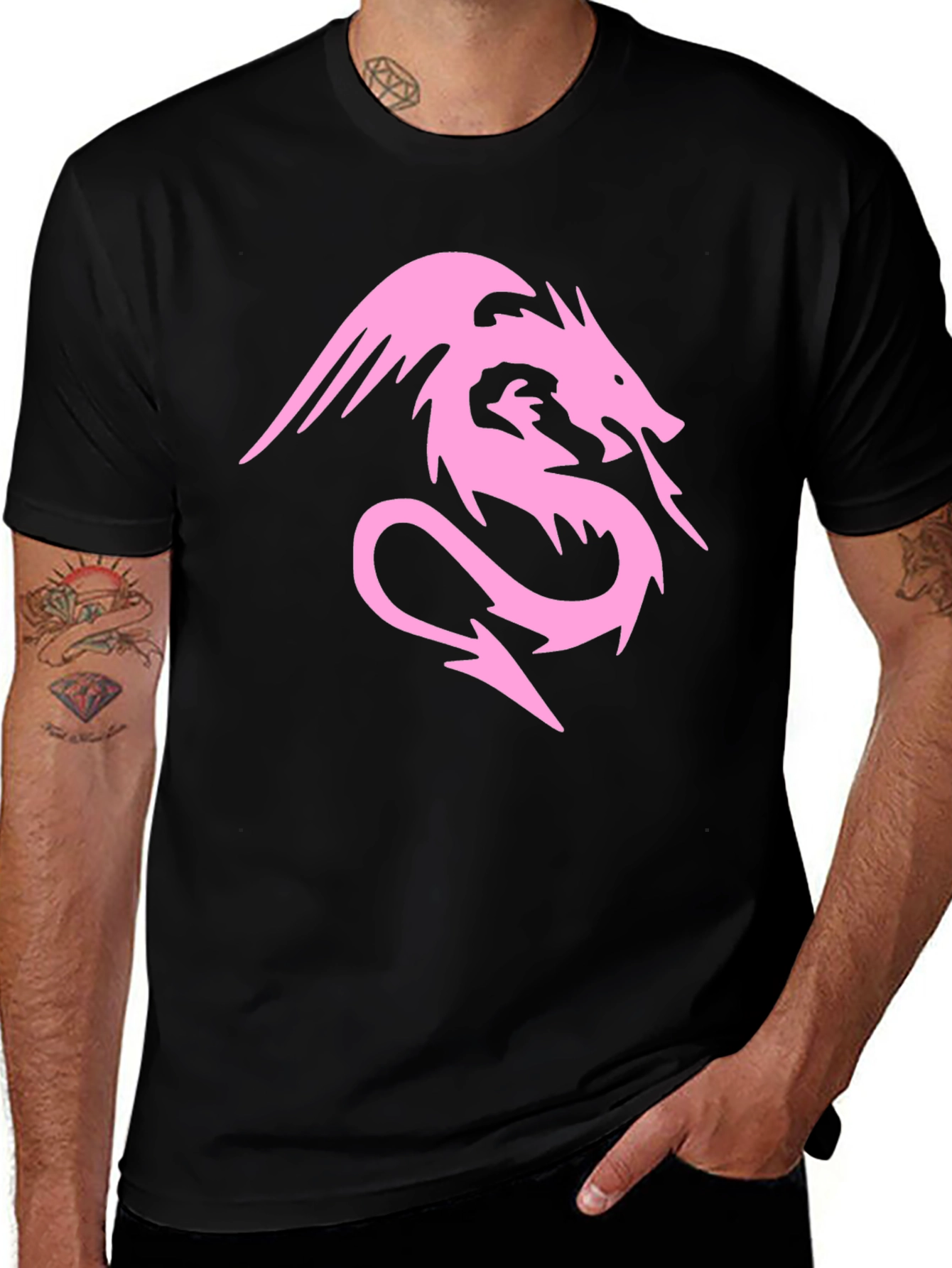 Dragon Graphic Tee - Black T-Shirt