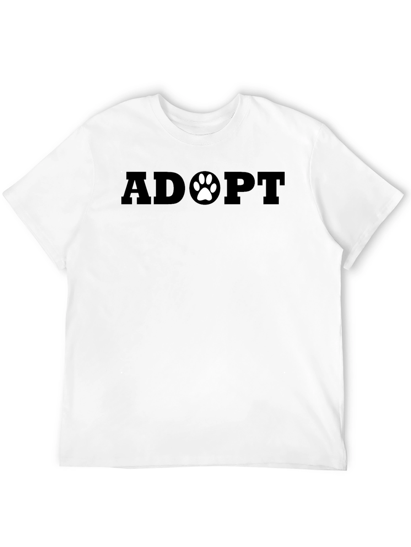Adopt Paw Print Tee - Support Animal Adoption