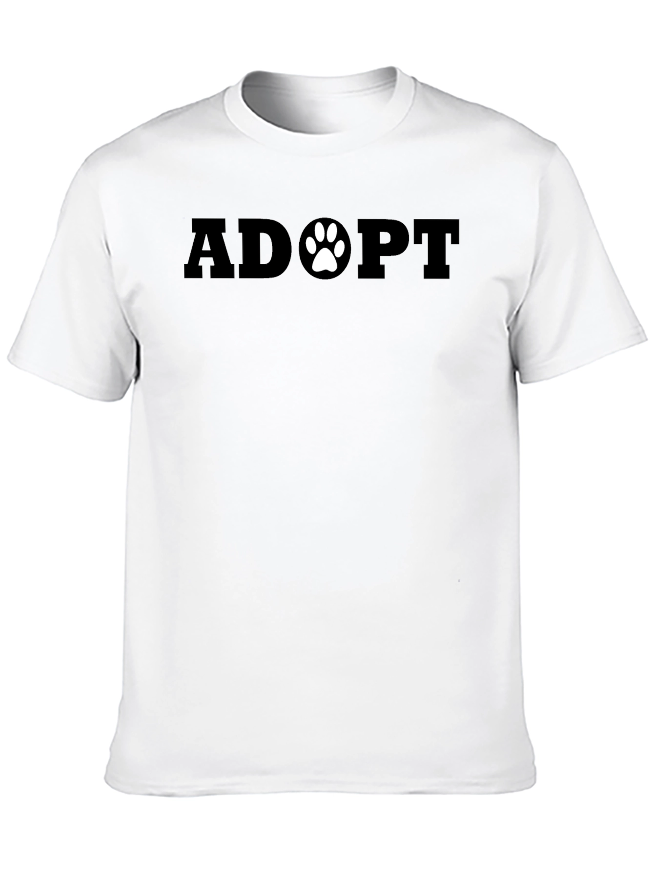 Adopt Paw Print Tee - Support Animal Adoption