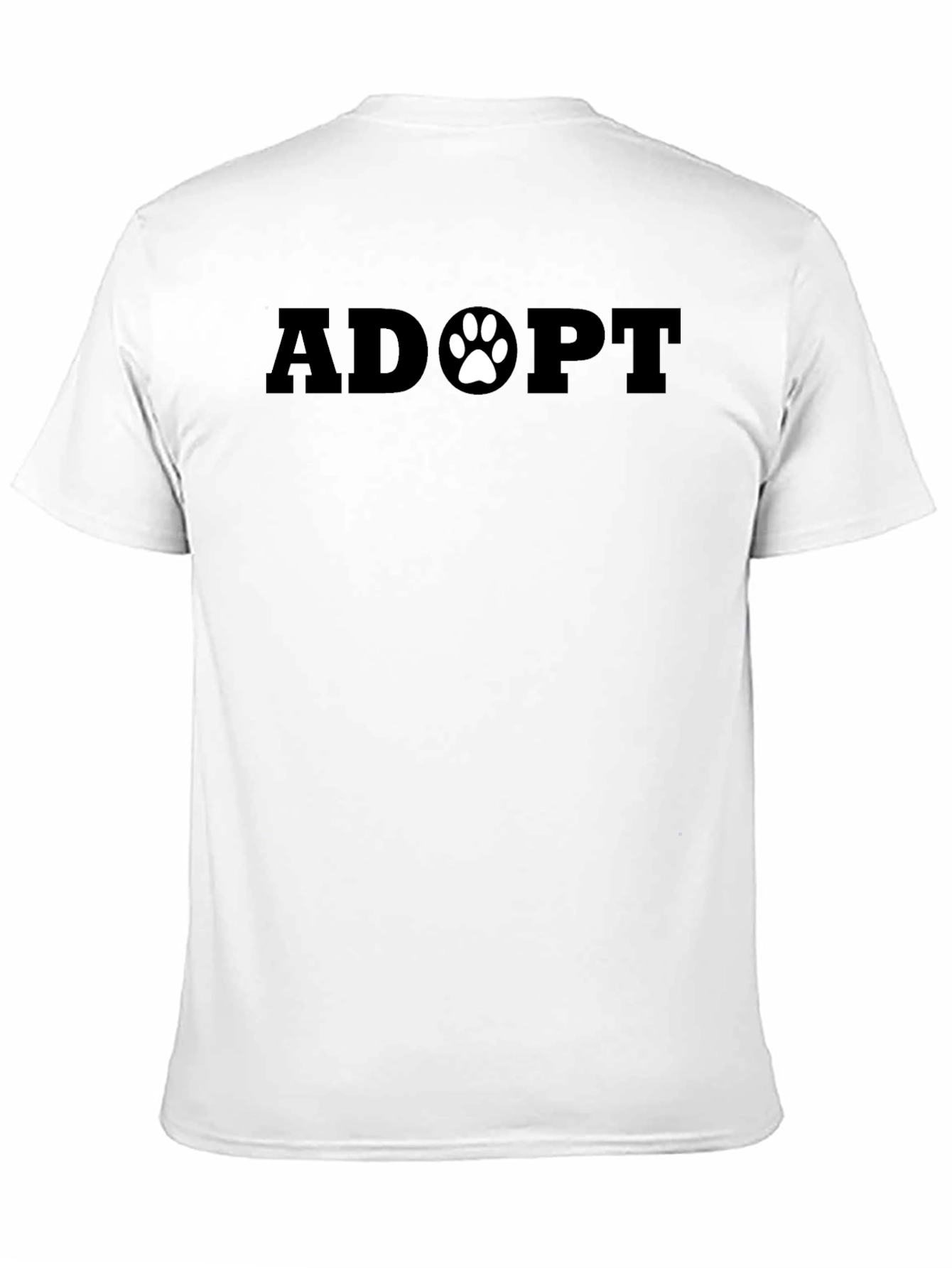 Adopt Paw Print Tee - Support Animal Adoption