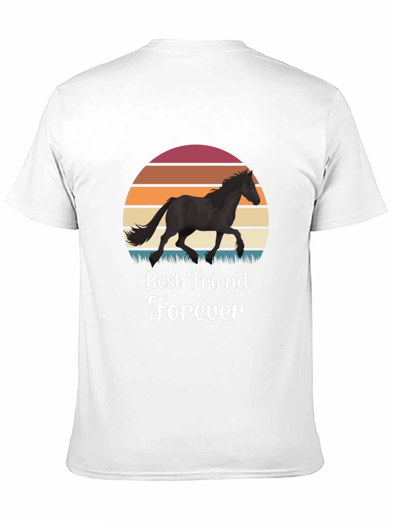 Best Friend Forever Black Horse Graphic Tee