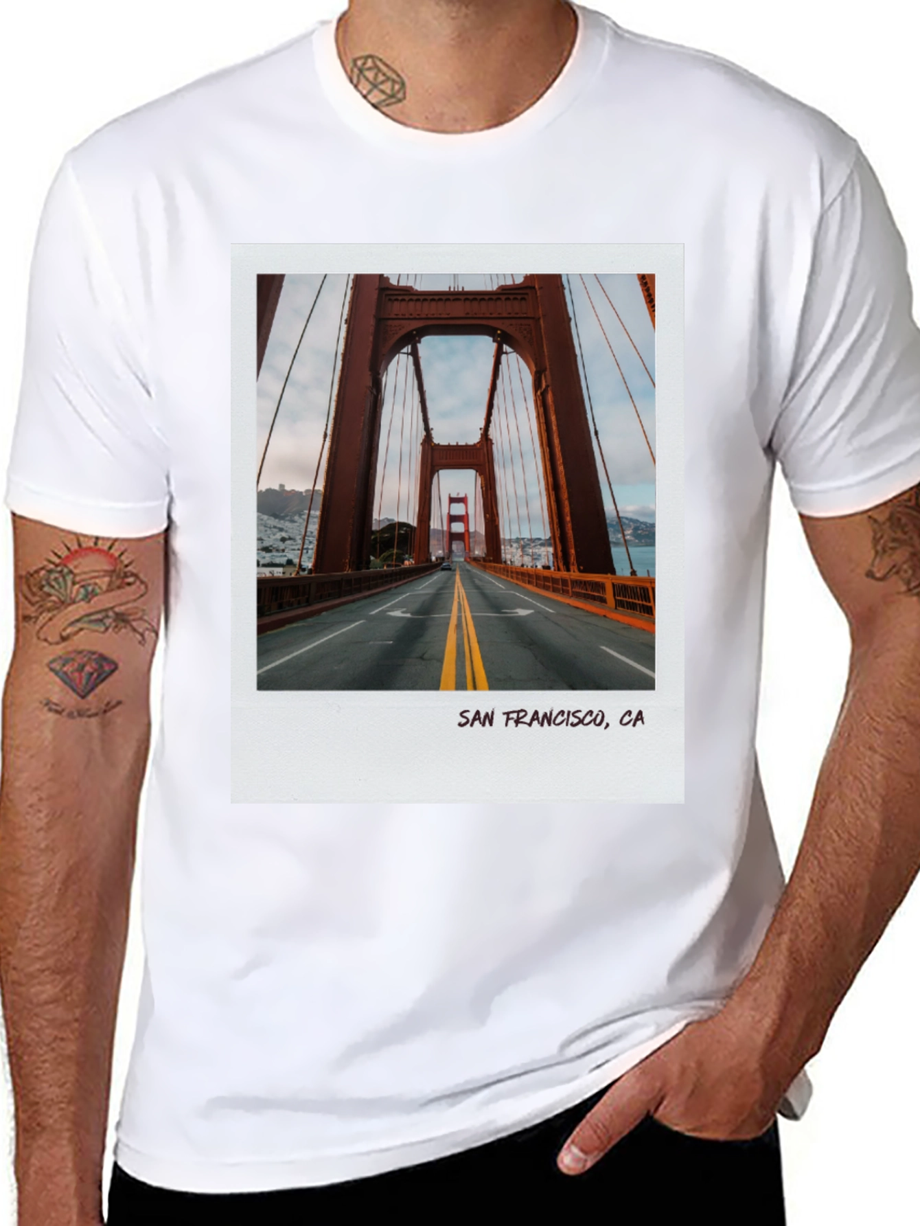 San Francisco Golden Gate Bridge Photo T-Shirt