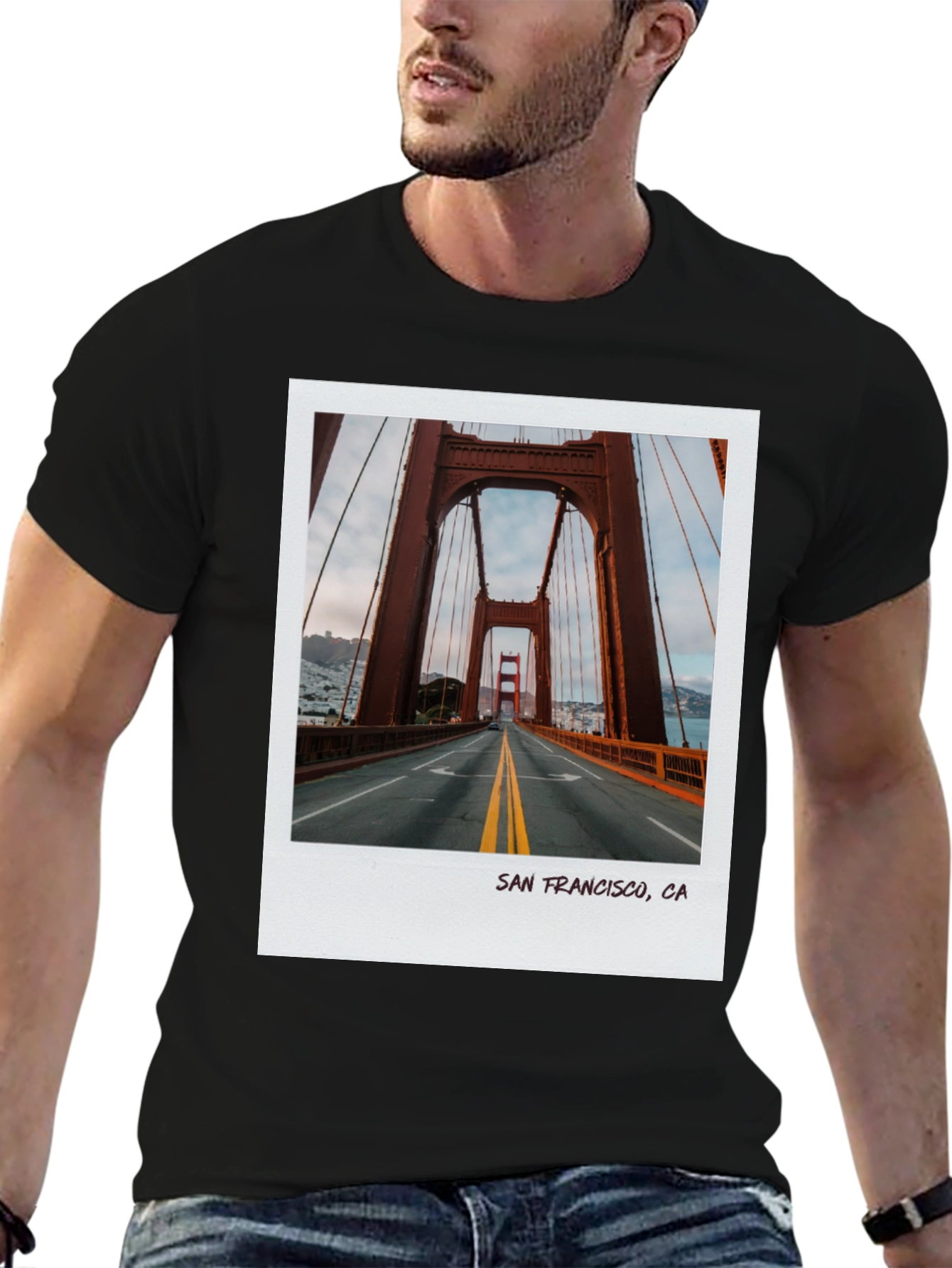 San Francisco Golden Gate Bridge Photo T-Shirt