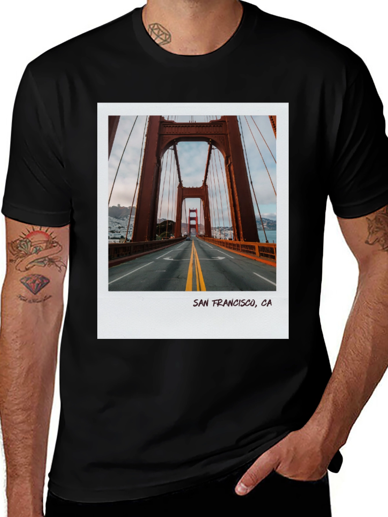 San Francisco Golden Gate Bridge Photo T-Shirt
