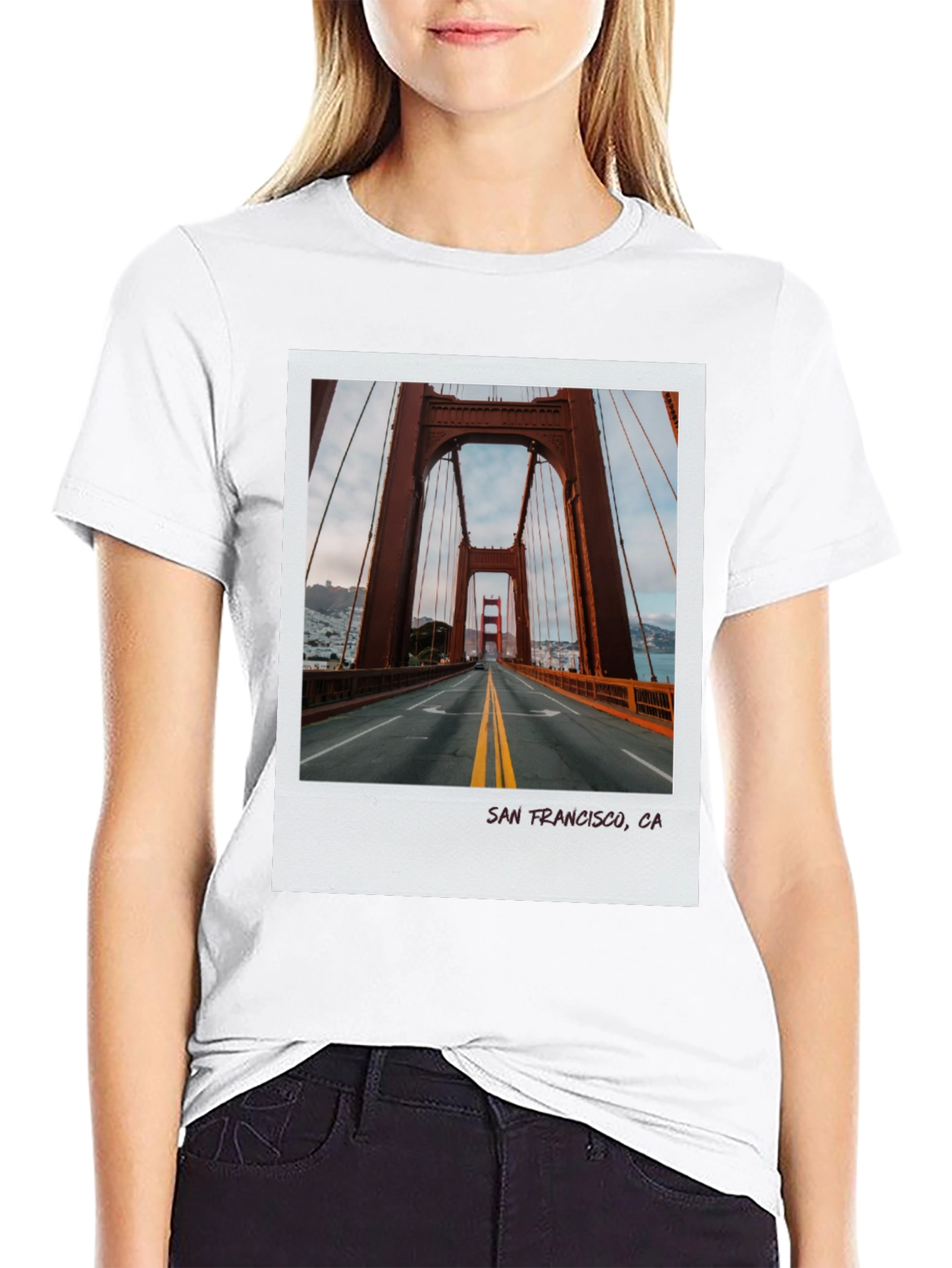 San Francisco Golden Gate Bridge Photo T-Shirt