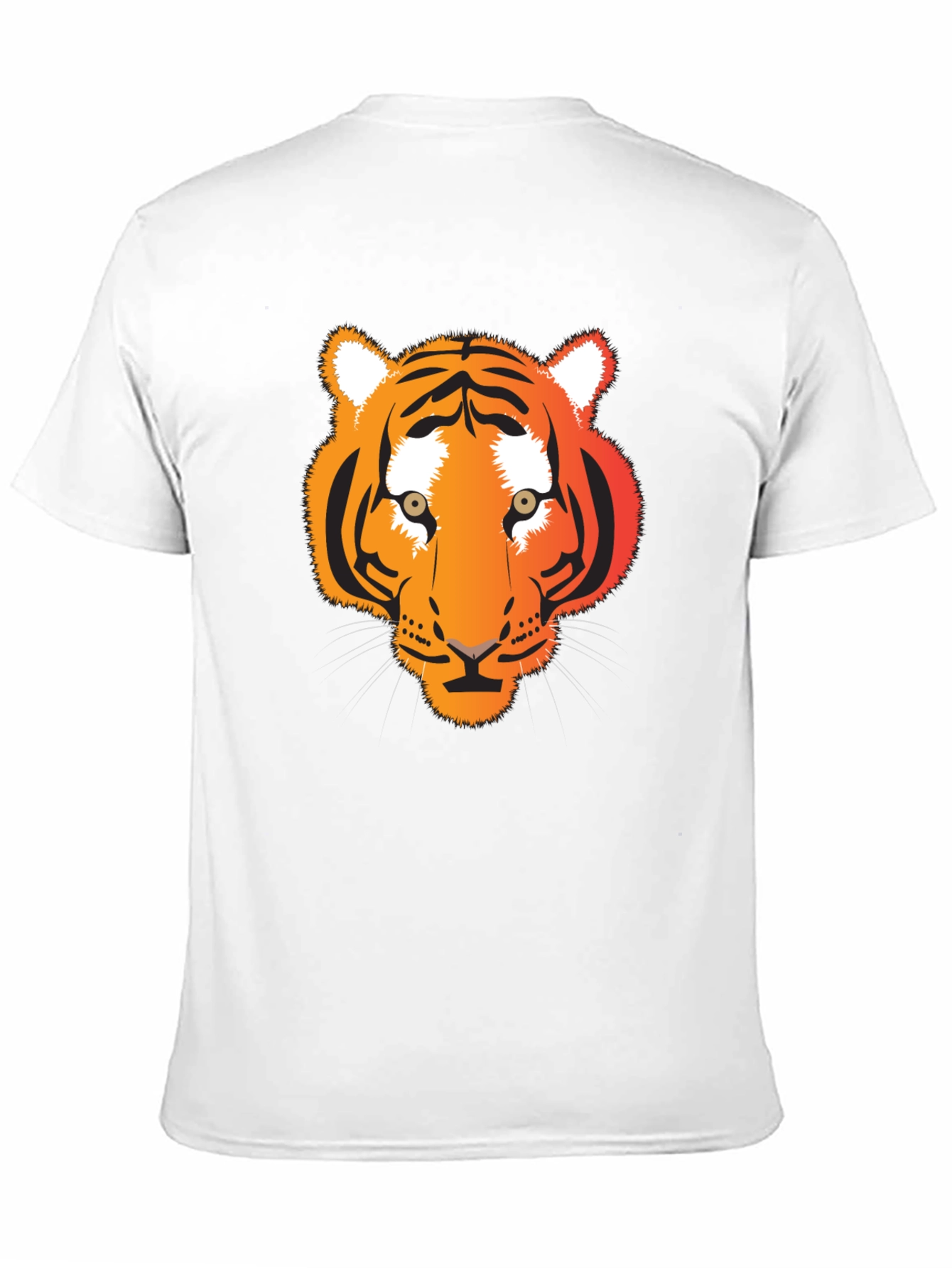 Tiger Graphic Tee - Black Cotton T-Shirt