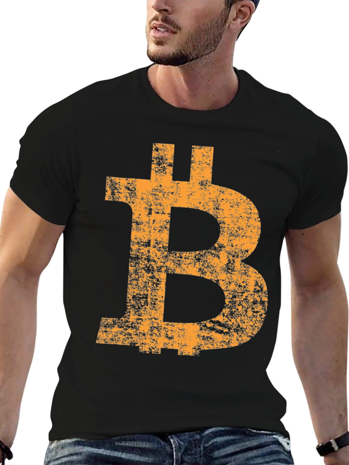 Bitcoin Logo Black T-Shirt