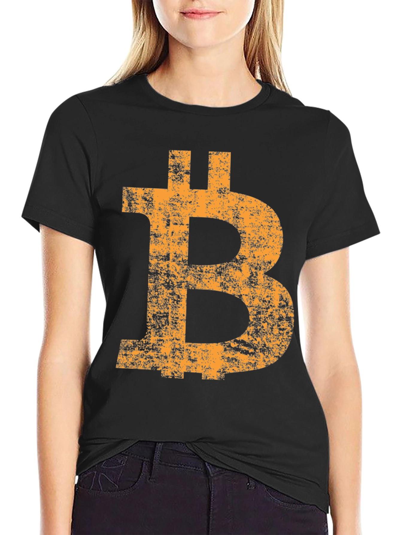 Bitcoin Logo Black T-Shirt