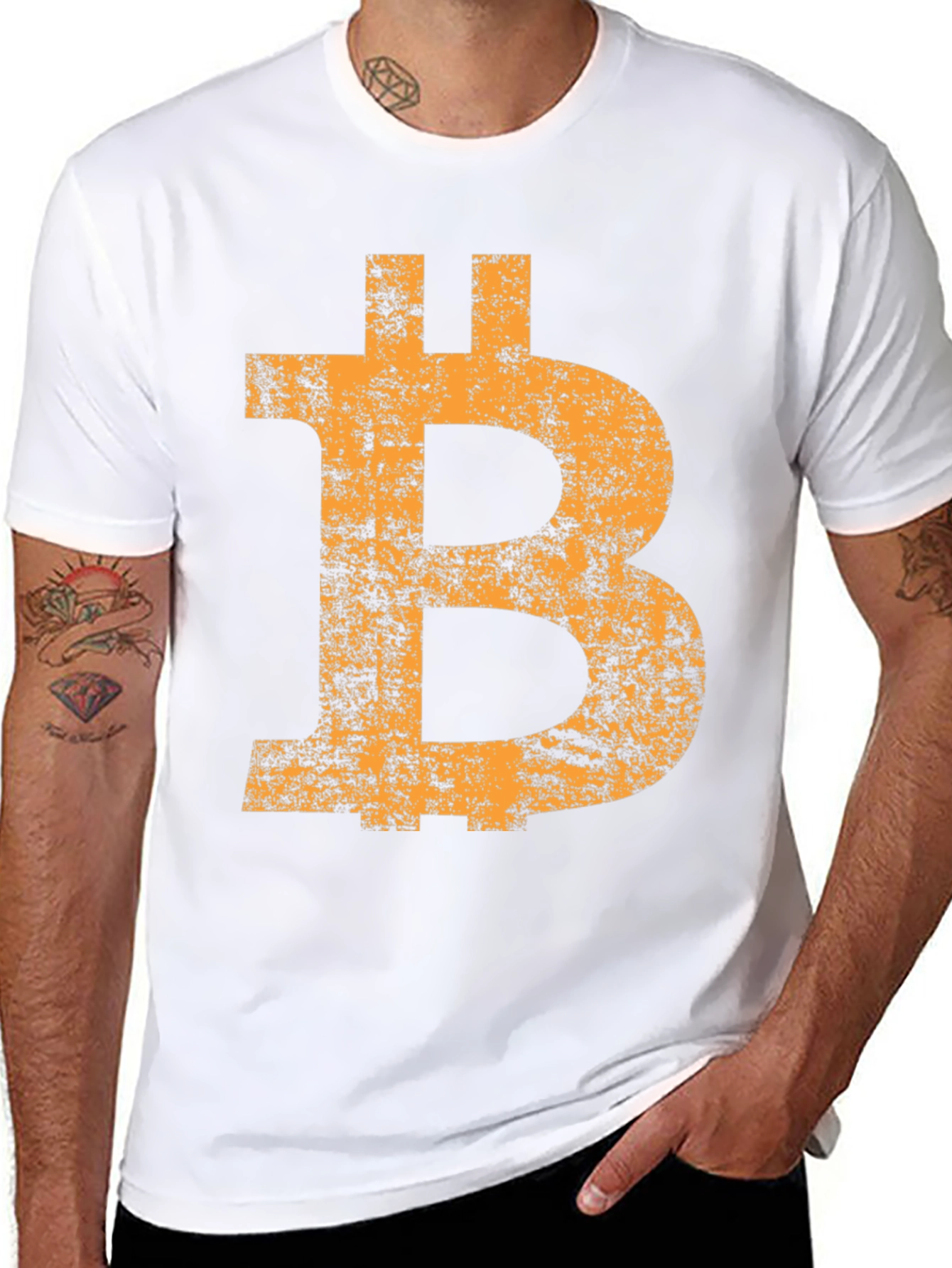 Bitcoin Logo Black T-Shirt