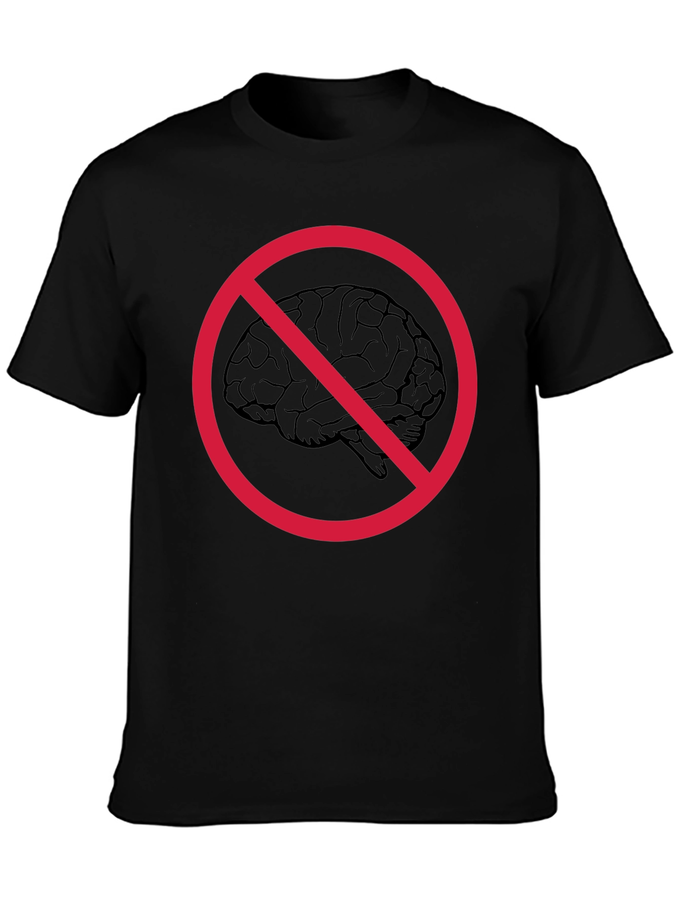 No Brainer Graphic Tee - Funny Anti-Intellectual T-Shirt