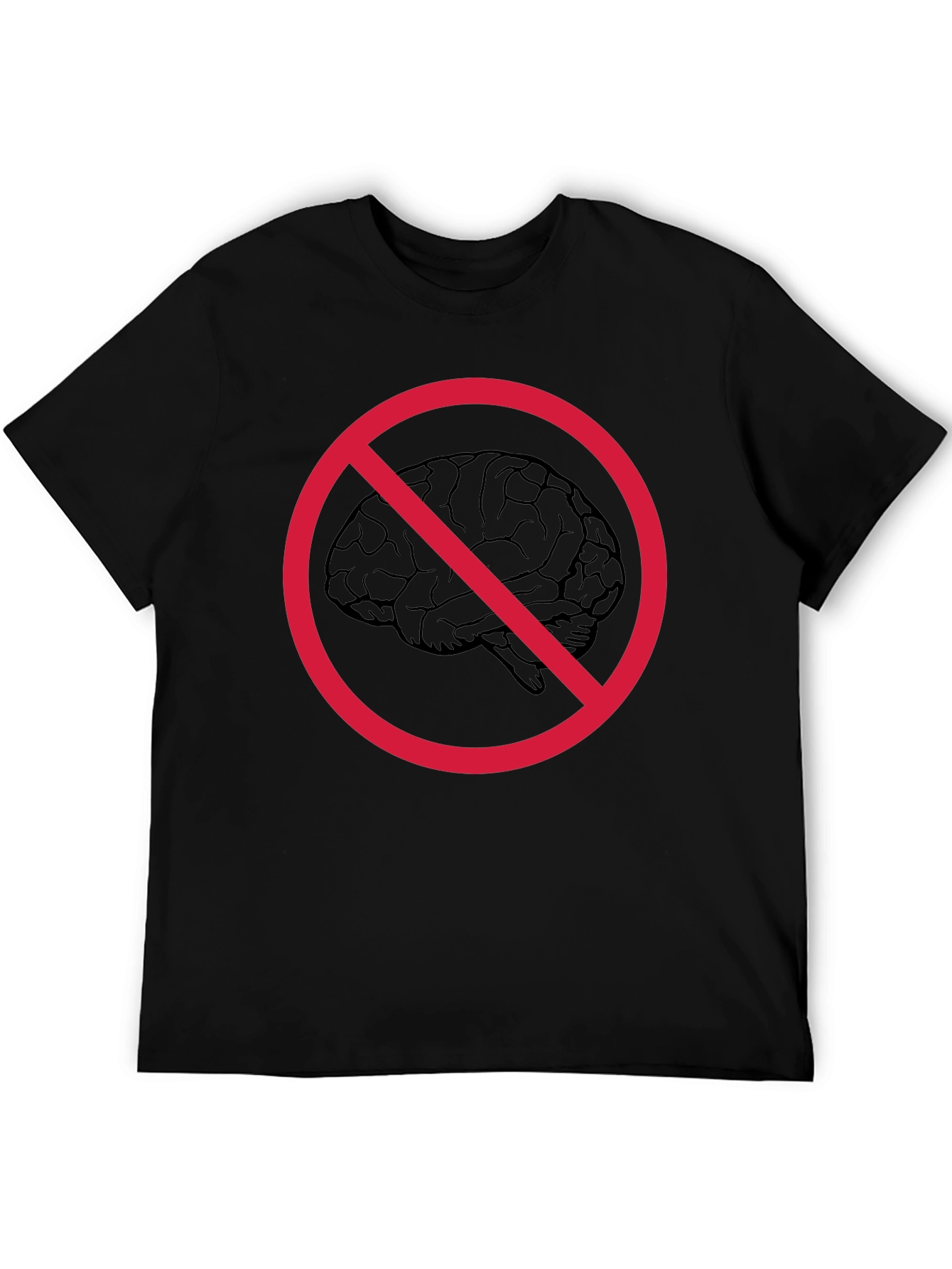 No Brainer Graphic Tee - Funny Anti-Intellectual T-Shirt