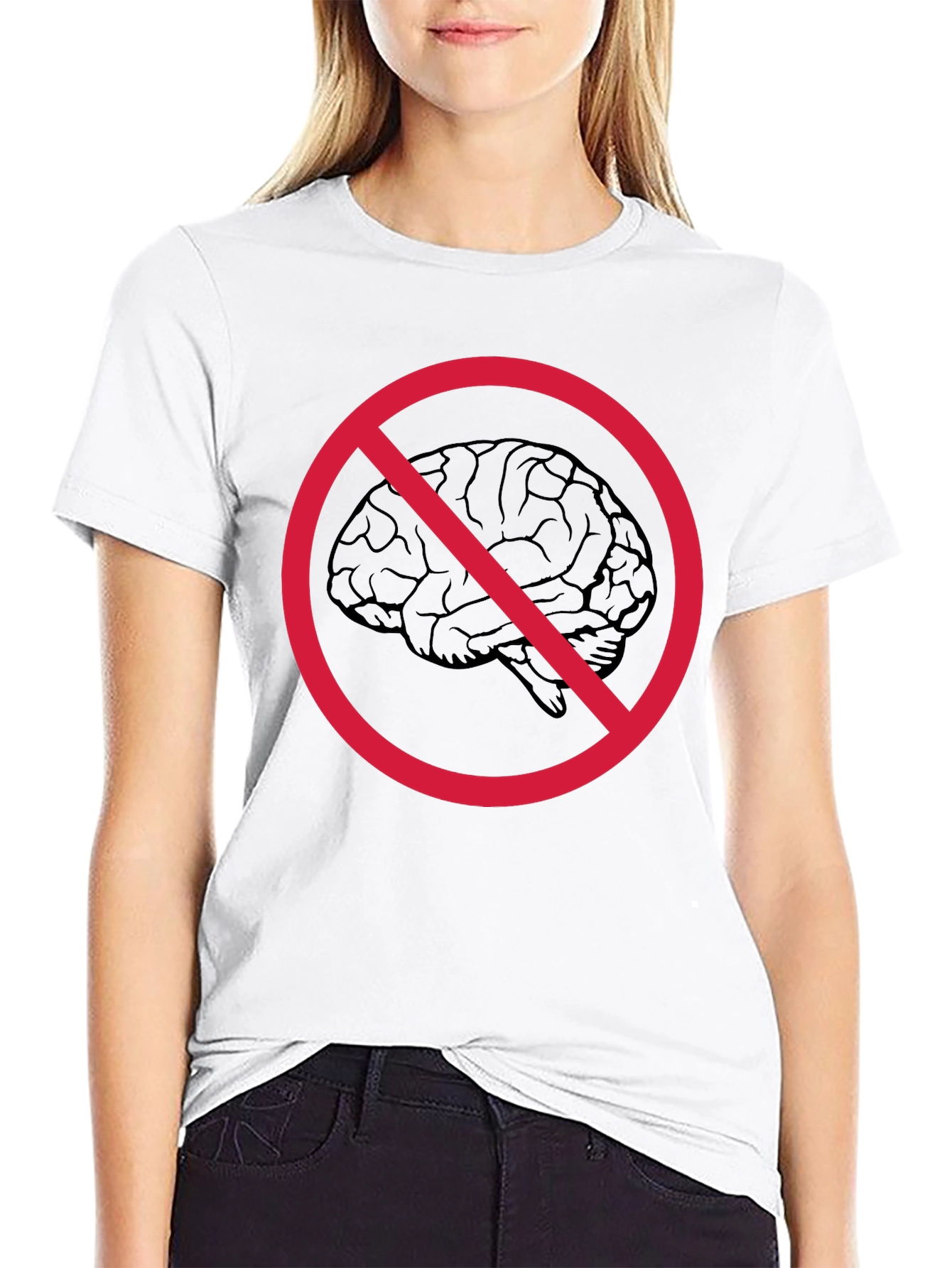 No Brainer Graphic Tee - Funny Anti-Intellectual T-Shirt