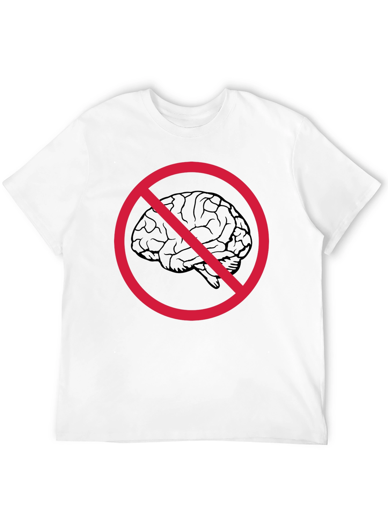 No Brainer Graphic Tee - Funny Anti-Intellectual T-Shirt