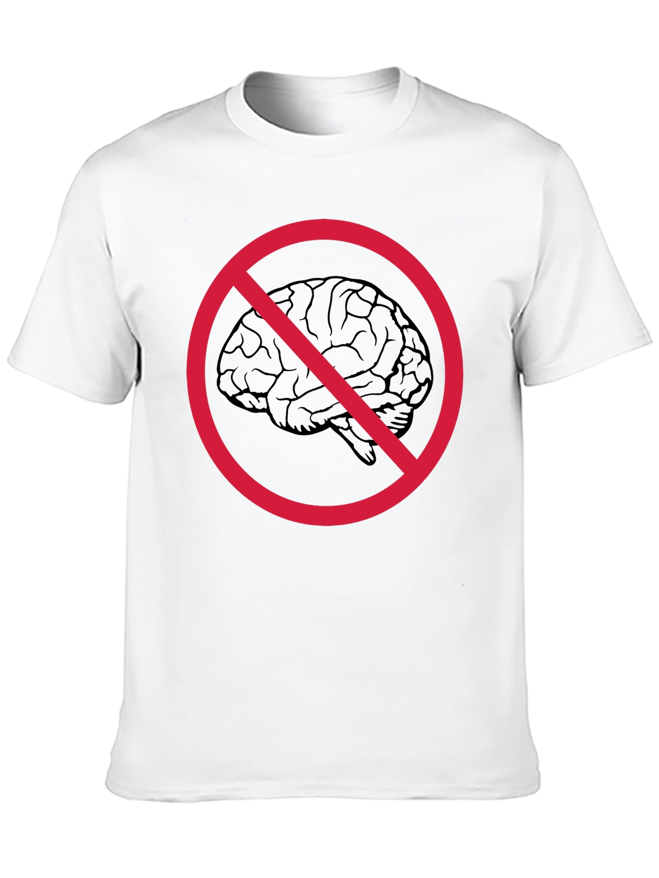 No Brainer Graphic Tee - Funny Anti-Intellectual T-Shirt