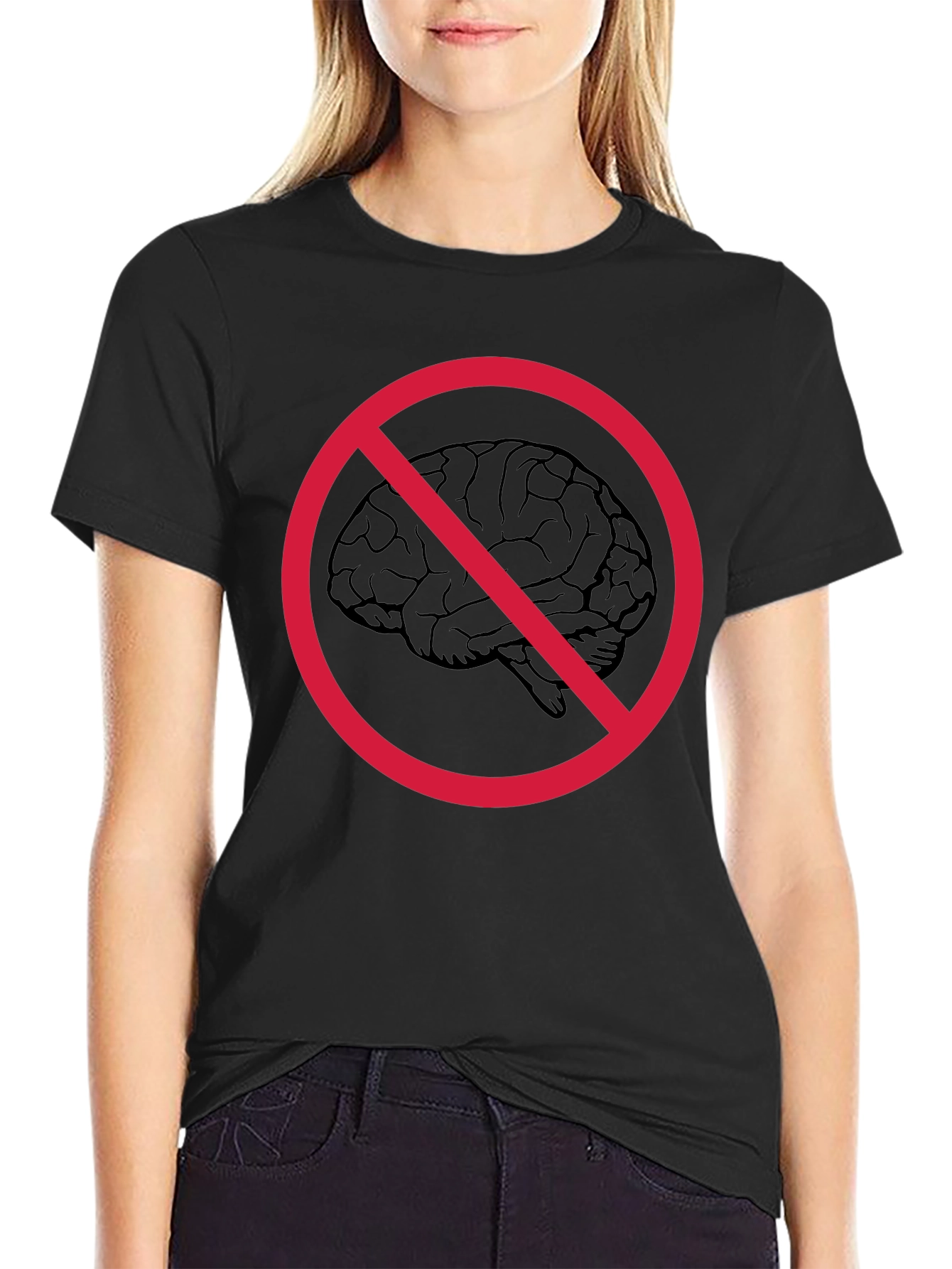 No Brainer Graphic Tee - Funny Anti-Intellectual T-Shirt