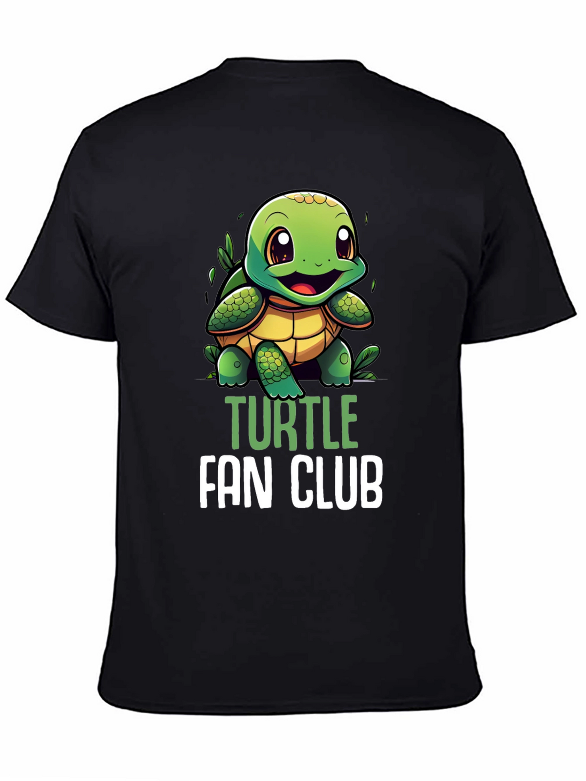 Turtle Fan Club T-Shirt - Cute Cartoon Turtle Design