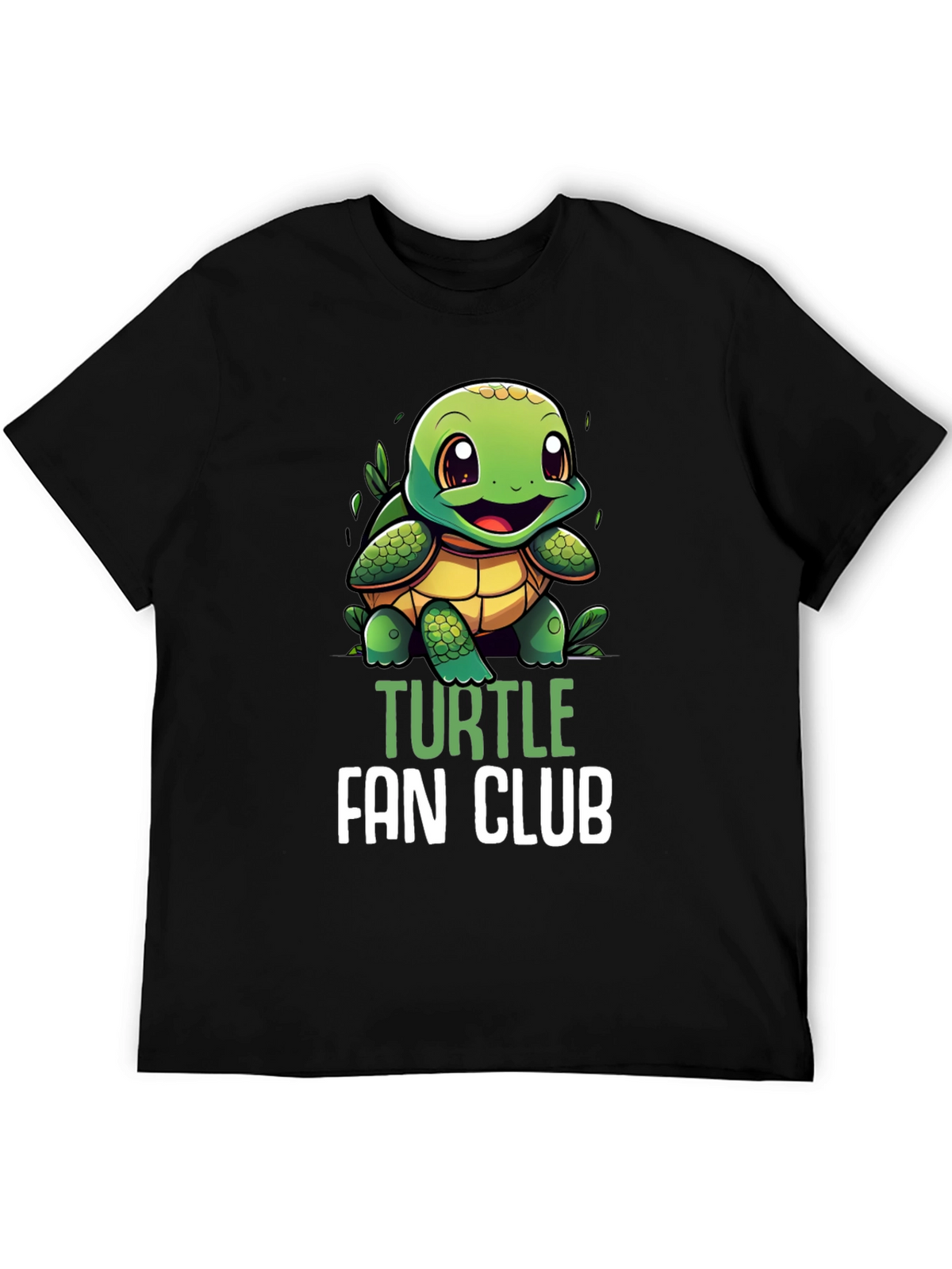 Turtle Fan Club T-Shirt - Cute Cartoon Turtle Design
