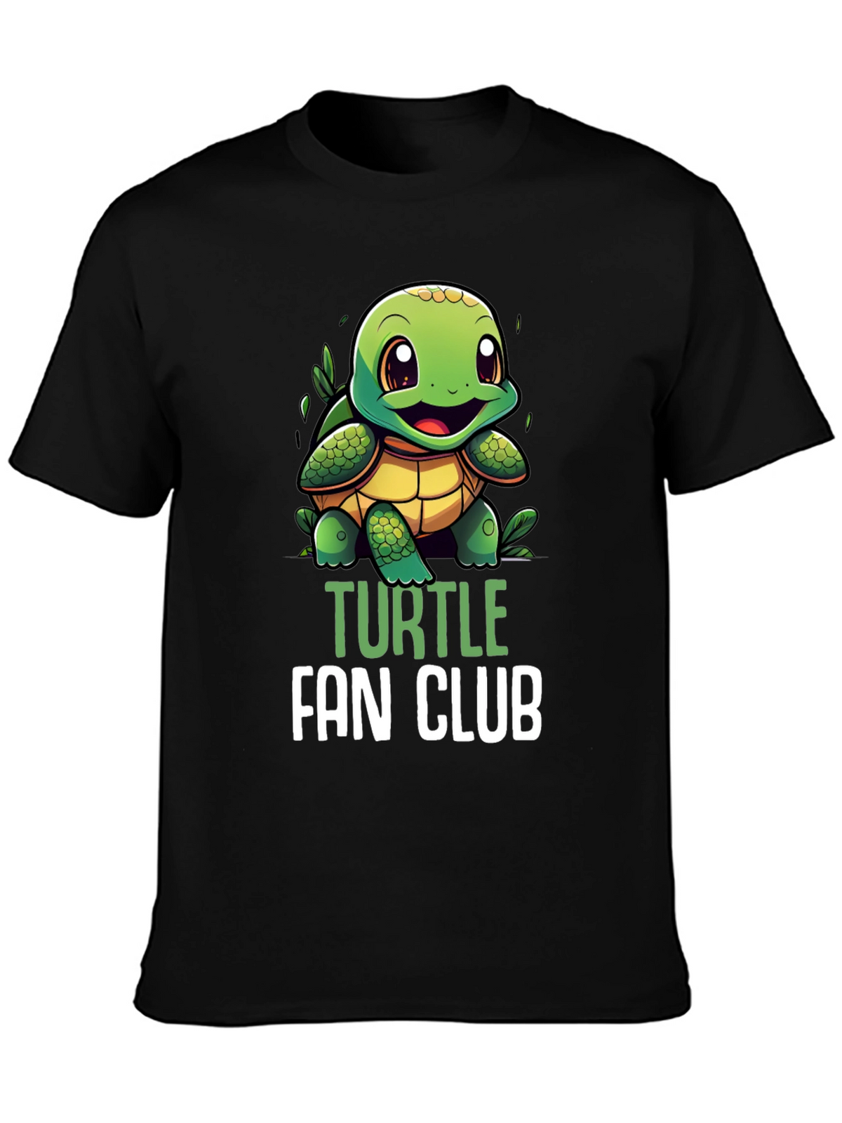 Turtle Fan Club T-Shirt - Cute Cartoon Turtle Design