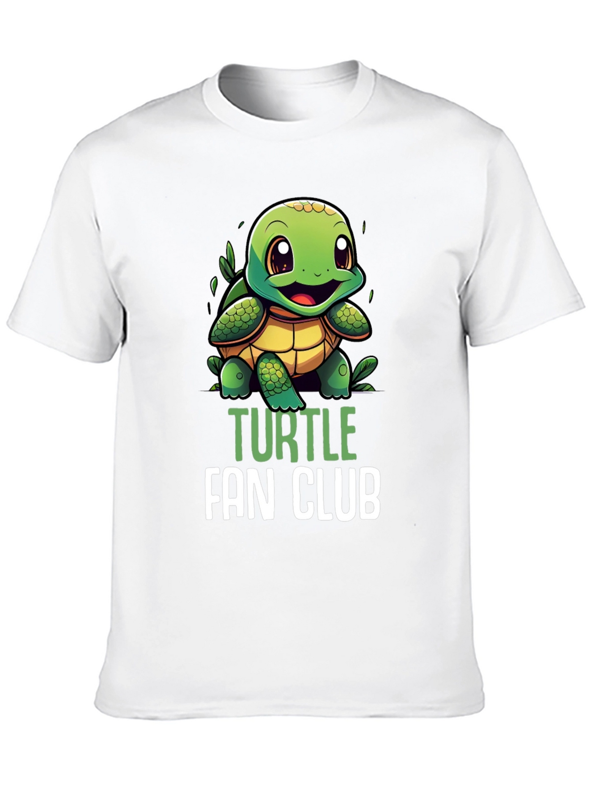 Turtle Fan Club T-Shirt - Cute Cartoon Turtle Design